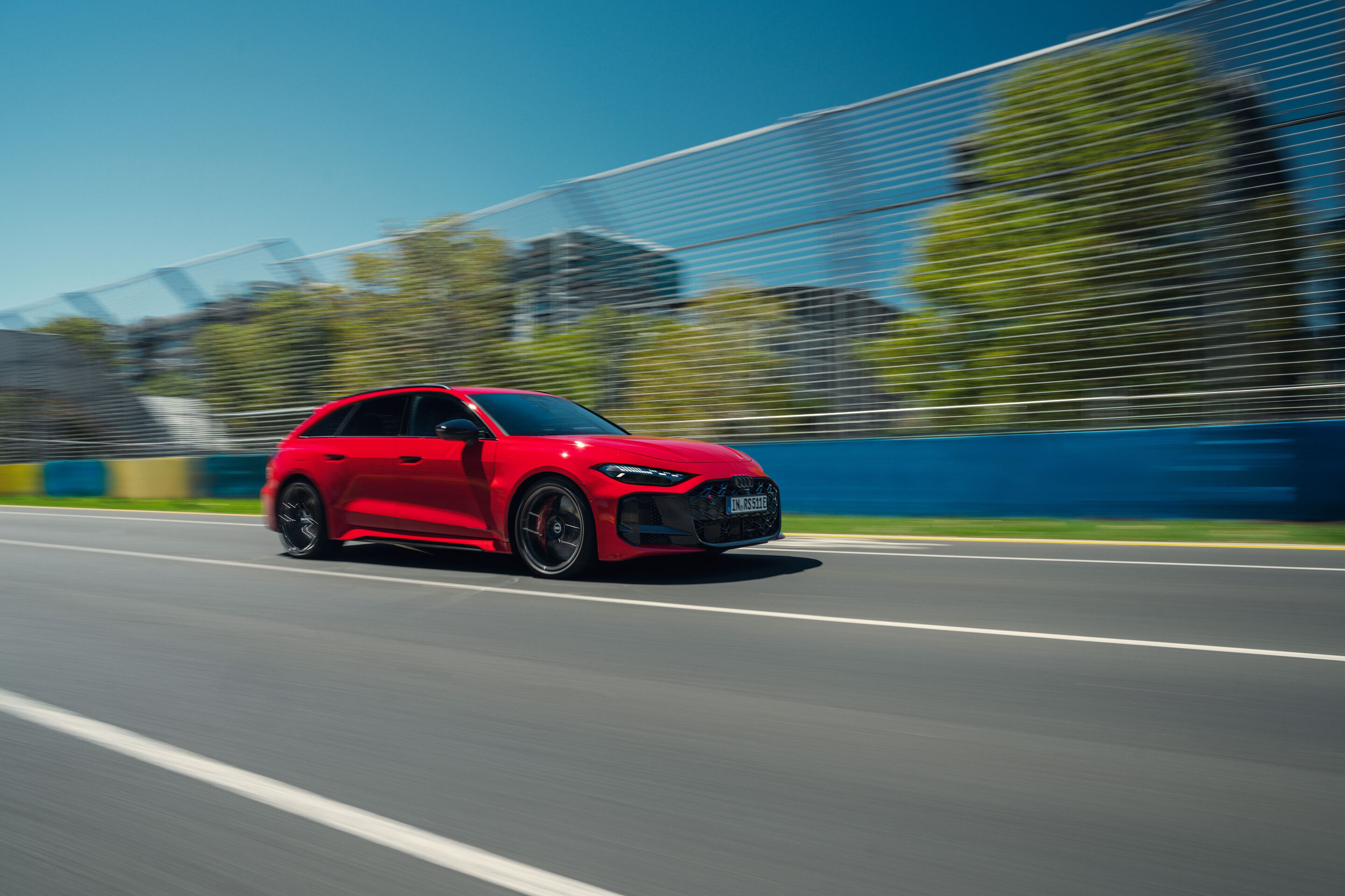 Audi makes its Formula 1 debut - Ahead of the 2026 Formula 1 season, the new Audi RS 5 Avant completed fast laps on the Albert Park Circuit.