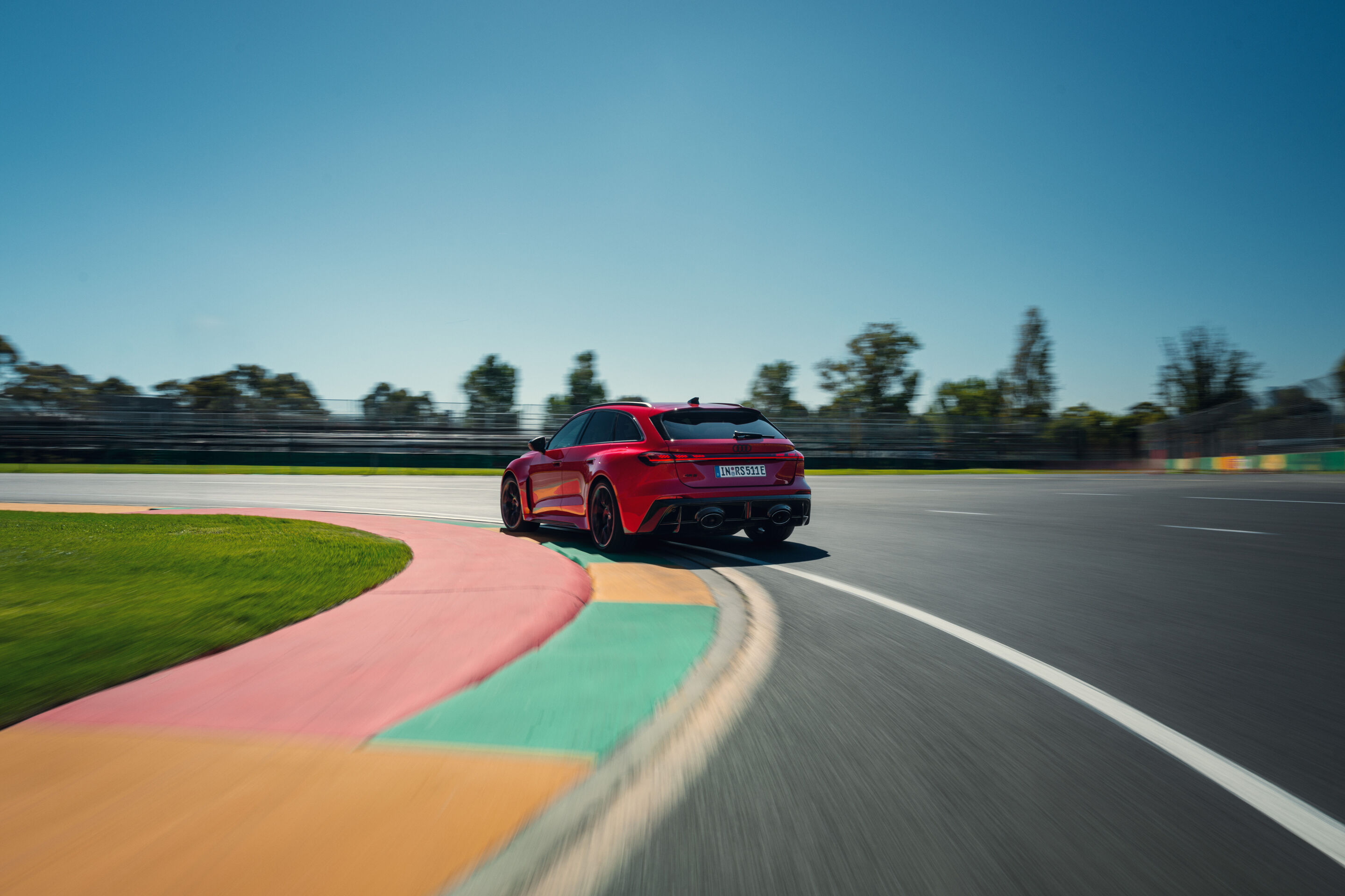 Audi makes its Formula 1 debut - Ahead of the 2026 Formula 1 season, the new Audi RS 5 Avant completed fast laps on the Albert Park Circuit.