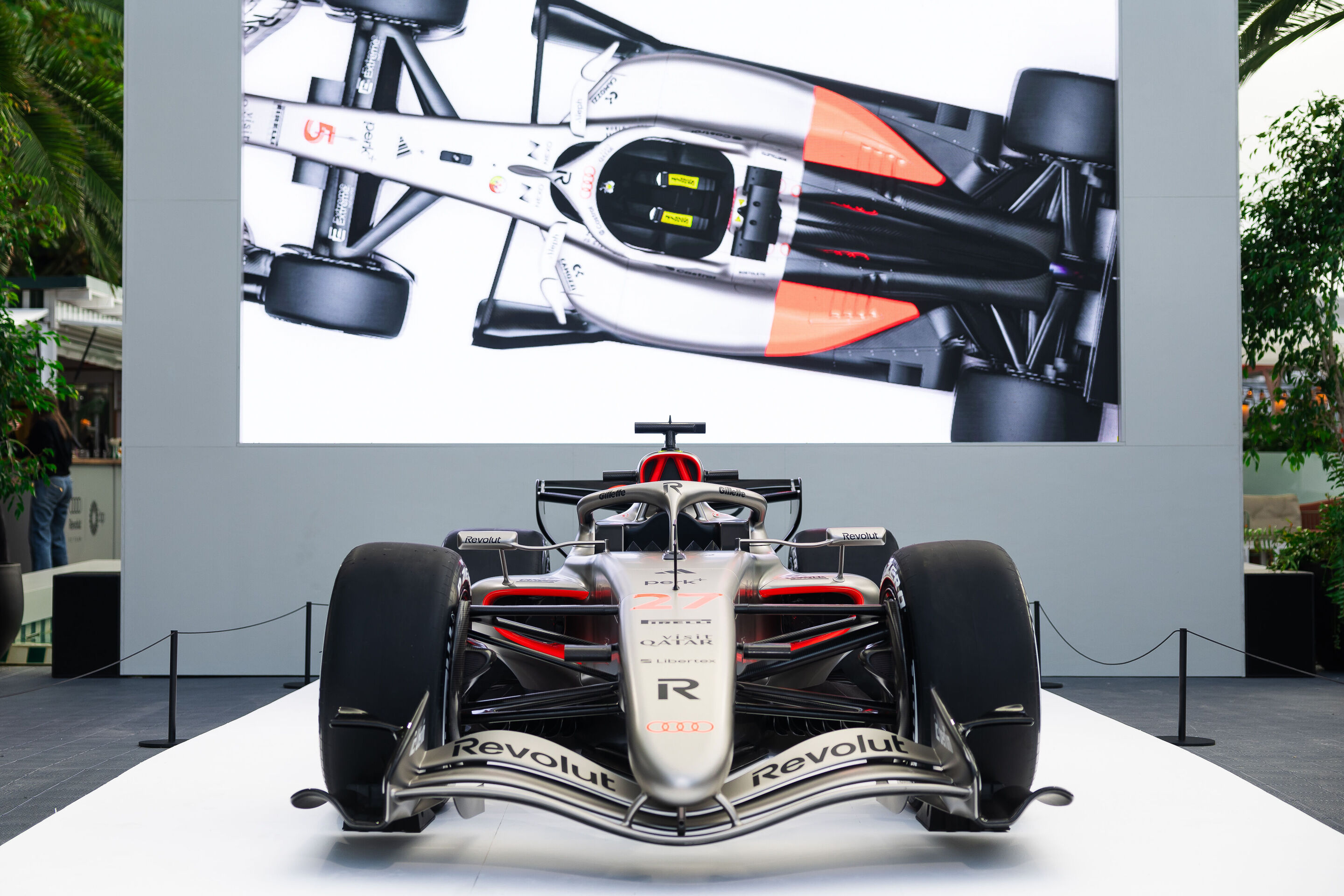 Audi makes its Formula 1 debut - The Audi R26 show car.