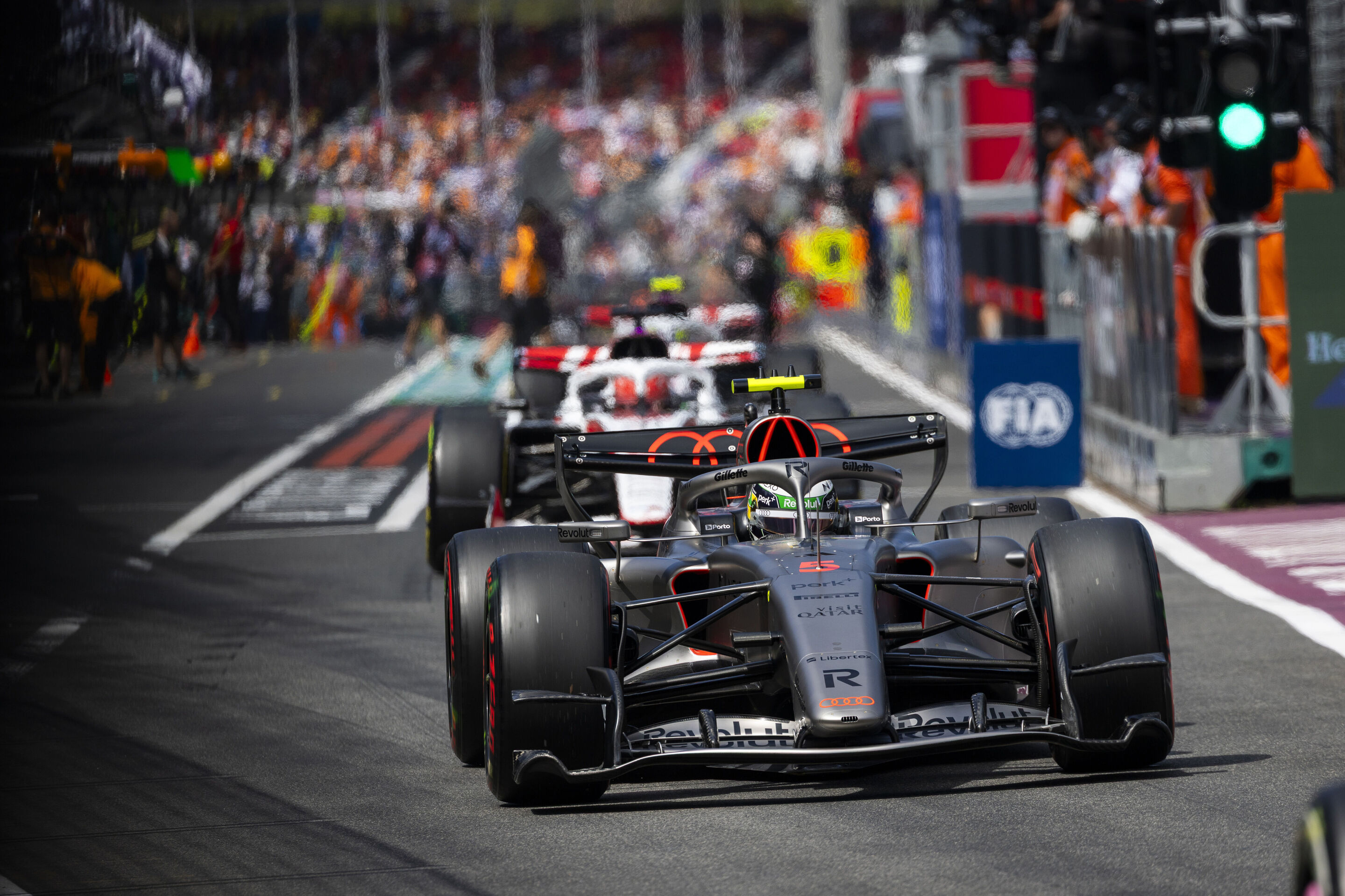 Audi makes its Formula 1 debut - Audi R26 #5, Gabriel Bortoleto