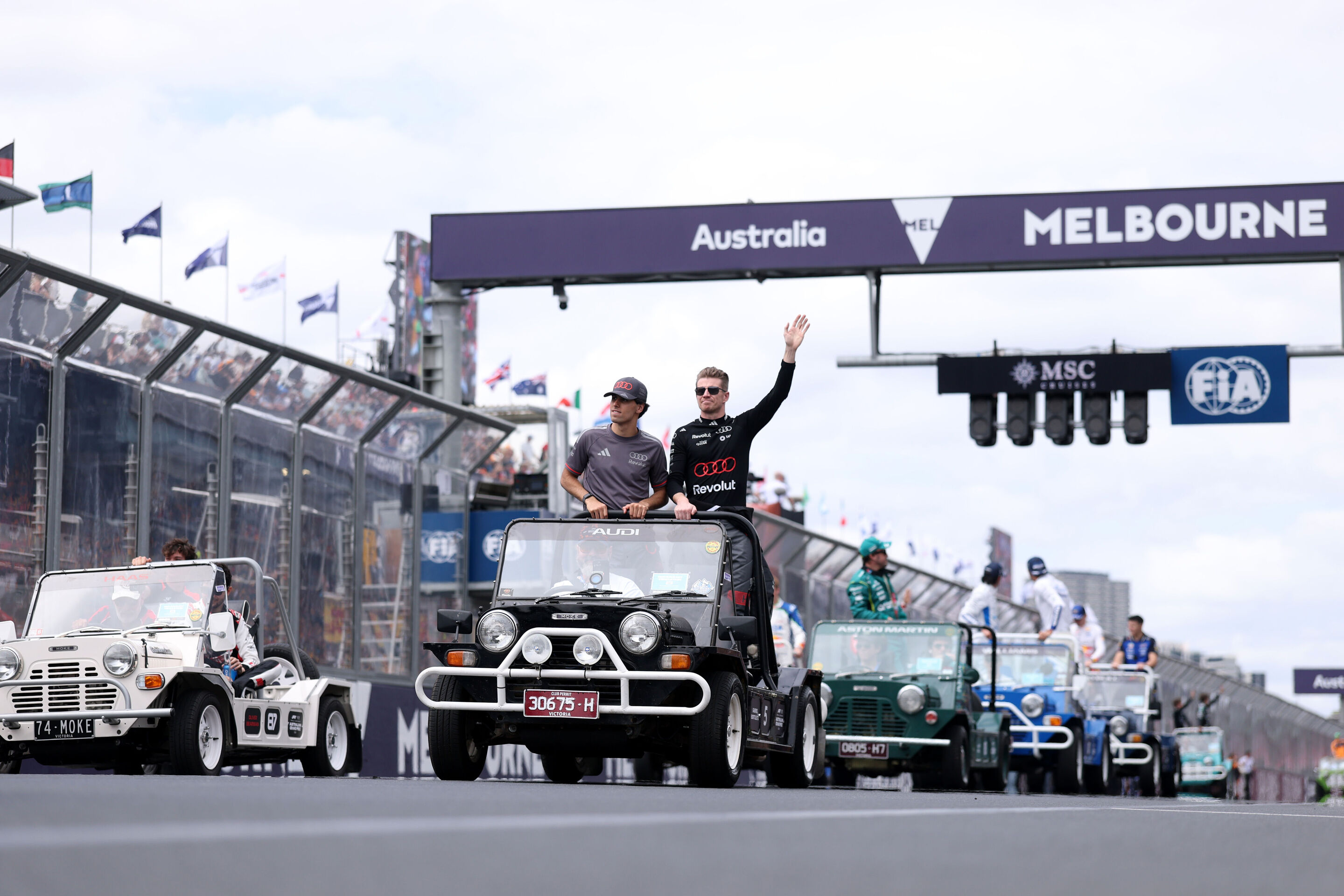 Audi makes its Formula 1 debut - Gabriel Bortoleto, Nico Hulkenberg