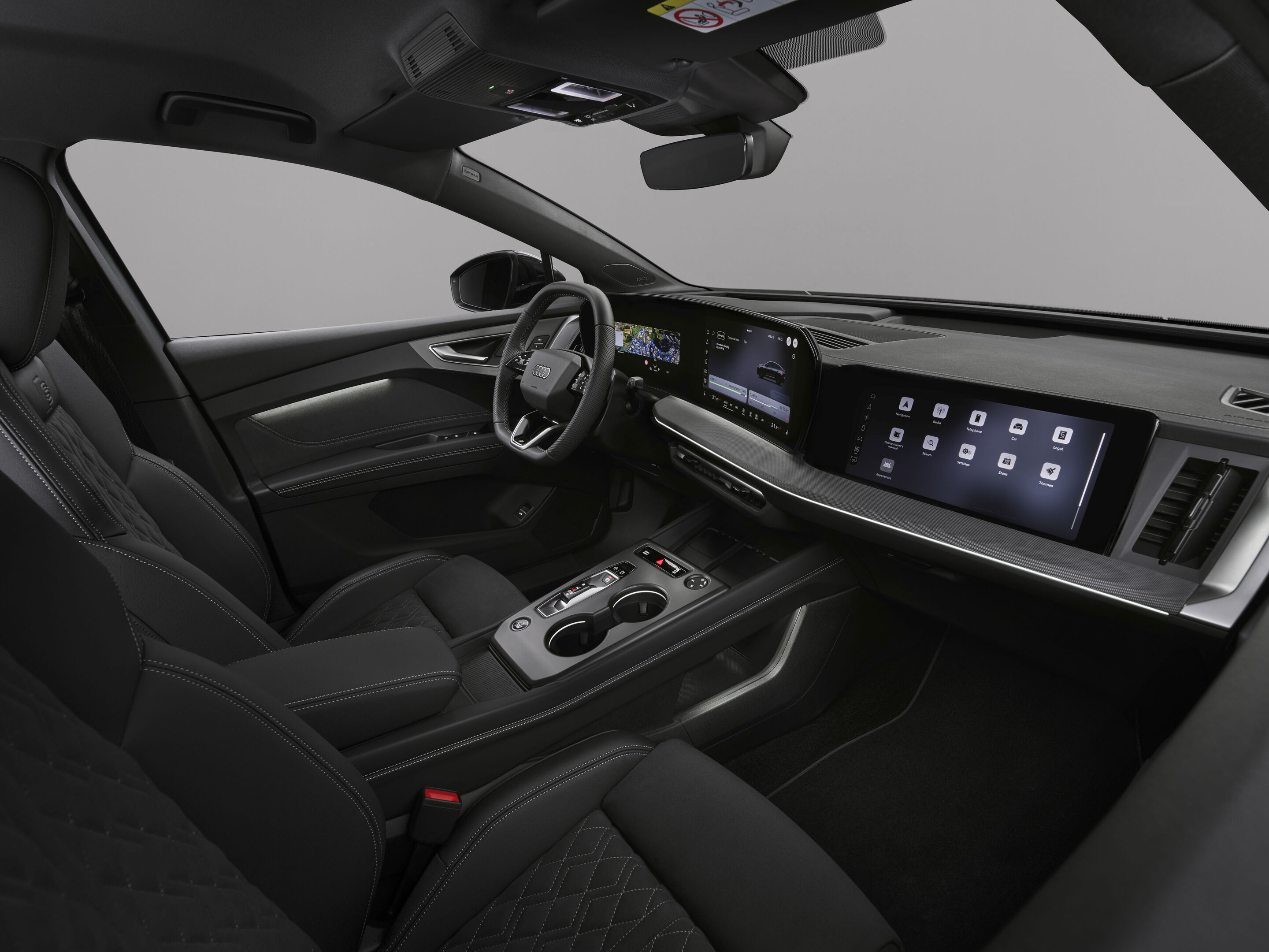 Audi Q4 Sportback e-tron - Studioaufnahme, Interieur, Digital Stage