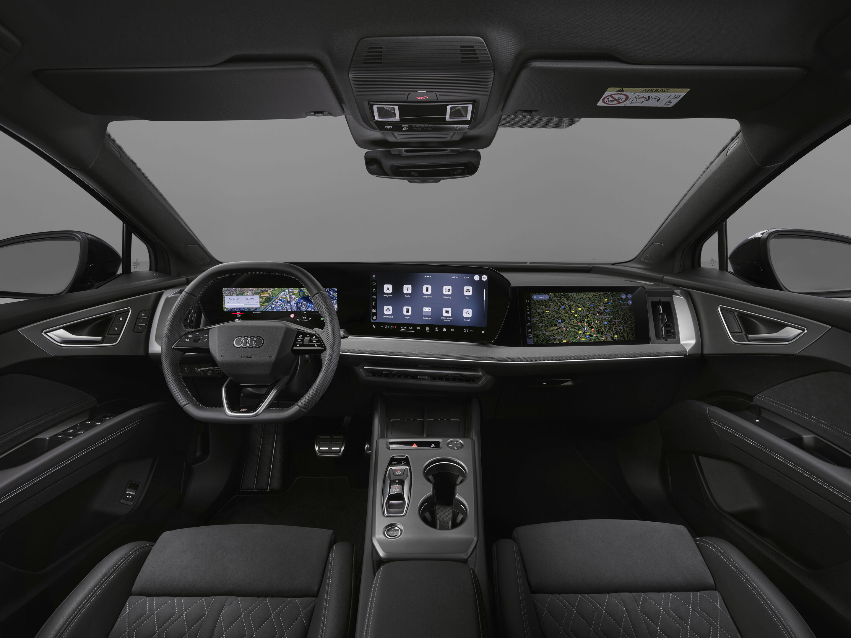 Audi Q4 Sportback e-tron - Studioaufnahme, Interieur, Digital Stage
