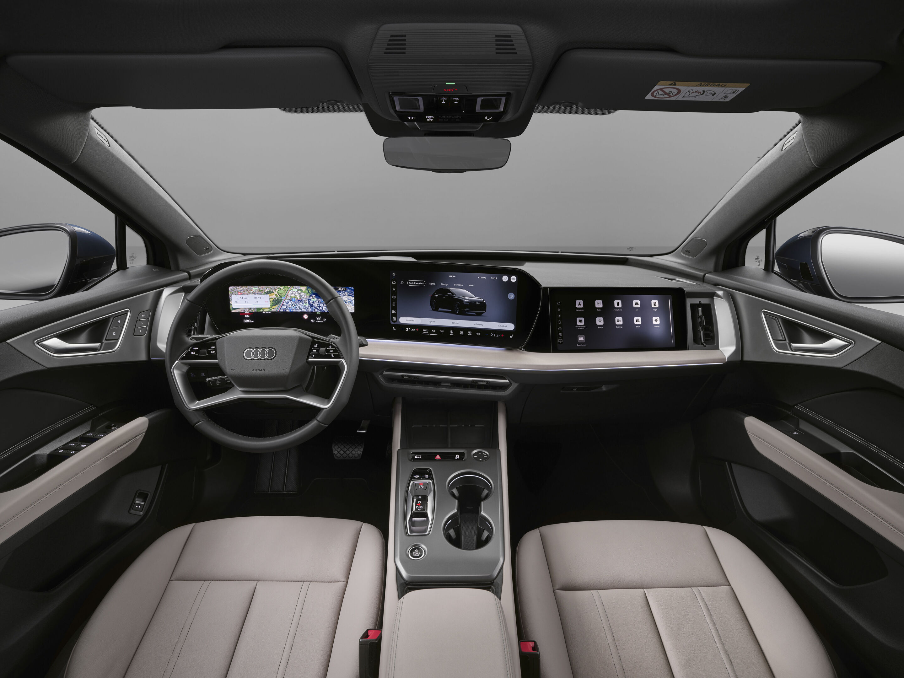 Audi Q4 SUV e-tron - Studio photo, interior, digital stage