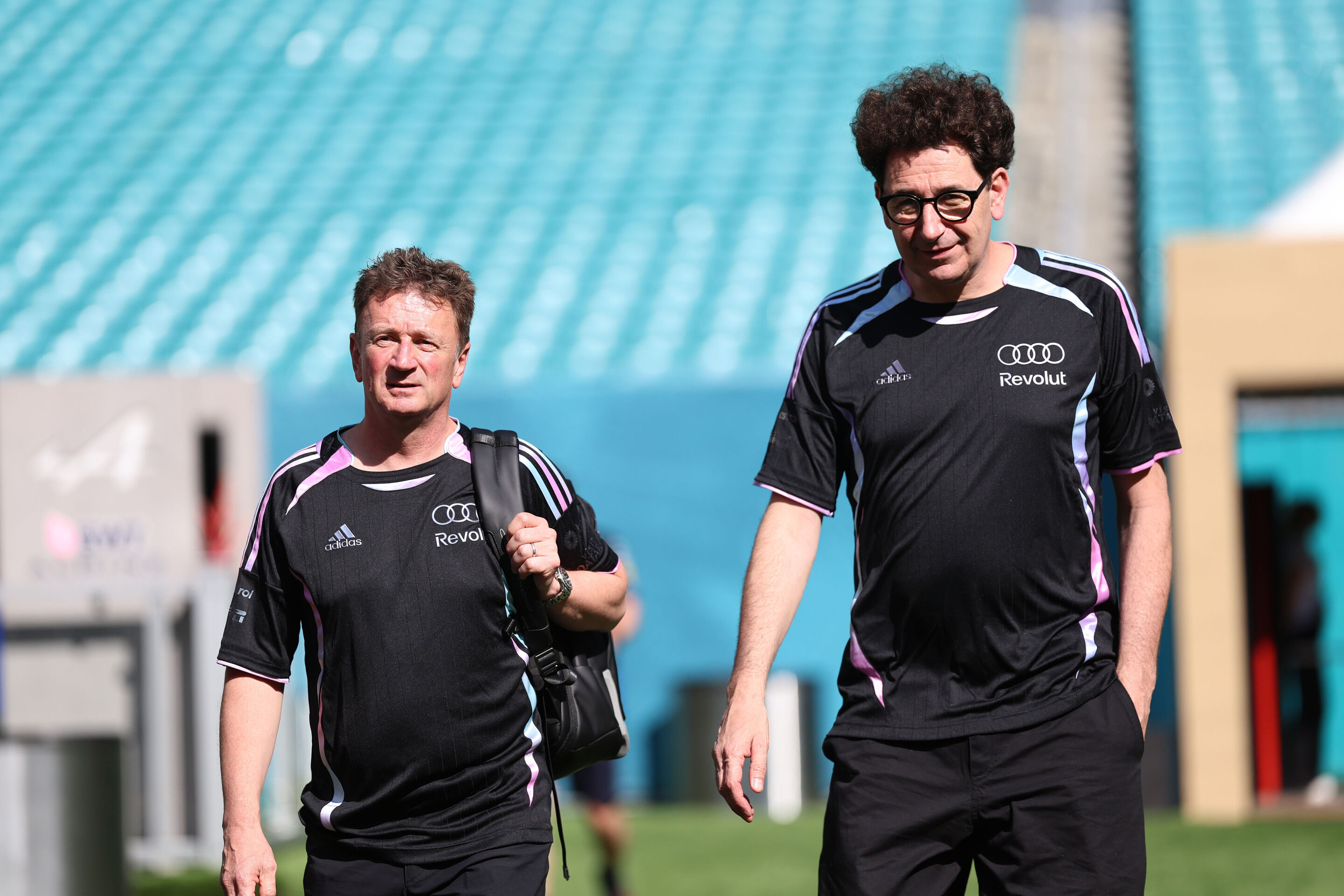 Audi Revolut F1 Team: Grand Prix von Miami - Allan McNish, Mattia Binotto