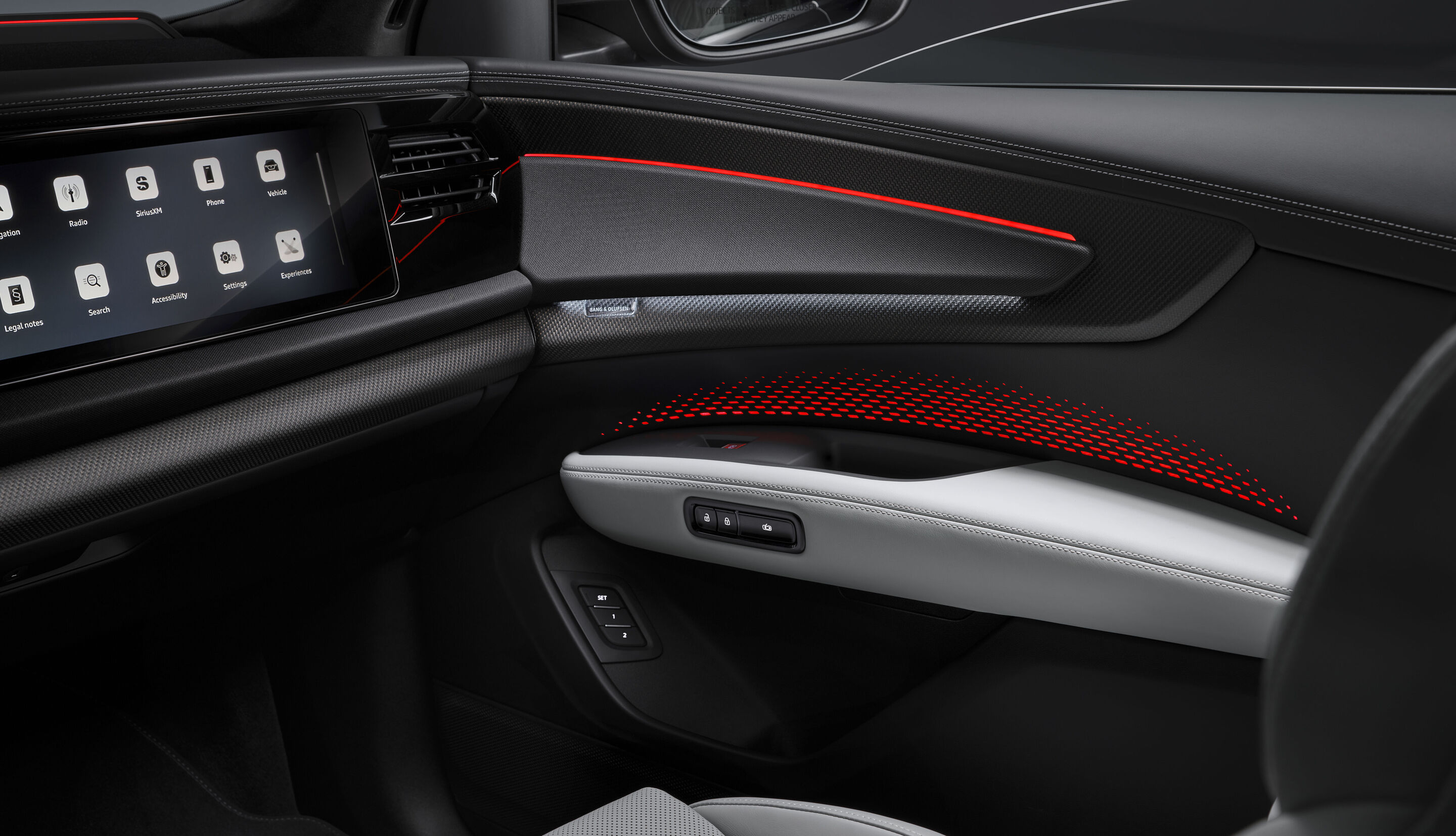 Audi Q9 - Studio photo, interior, steering wheel, digital stage