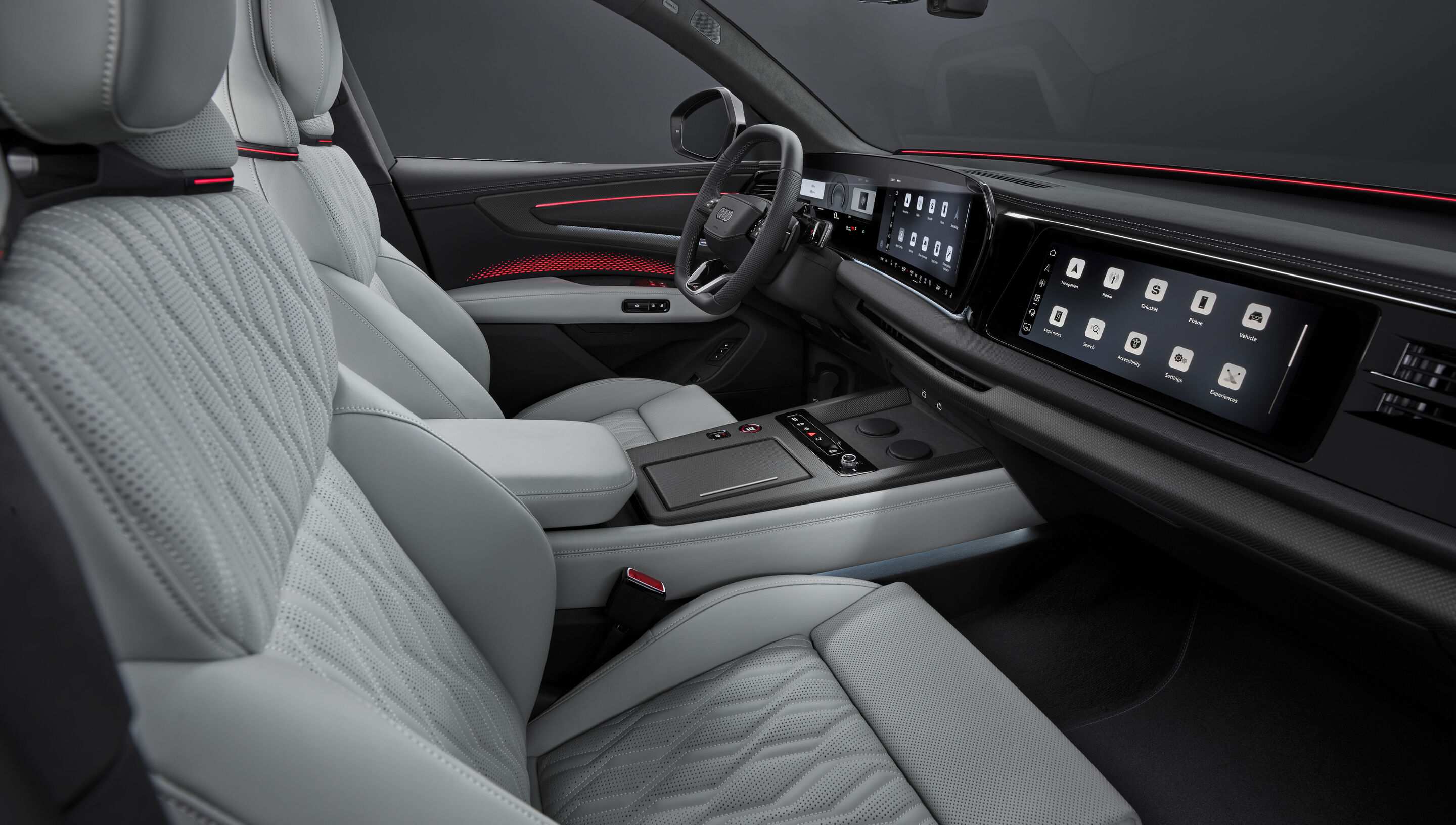 Audi Q9 - Studioaufnahme, Interieur, Sportsitze vorn, Digital Stage
