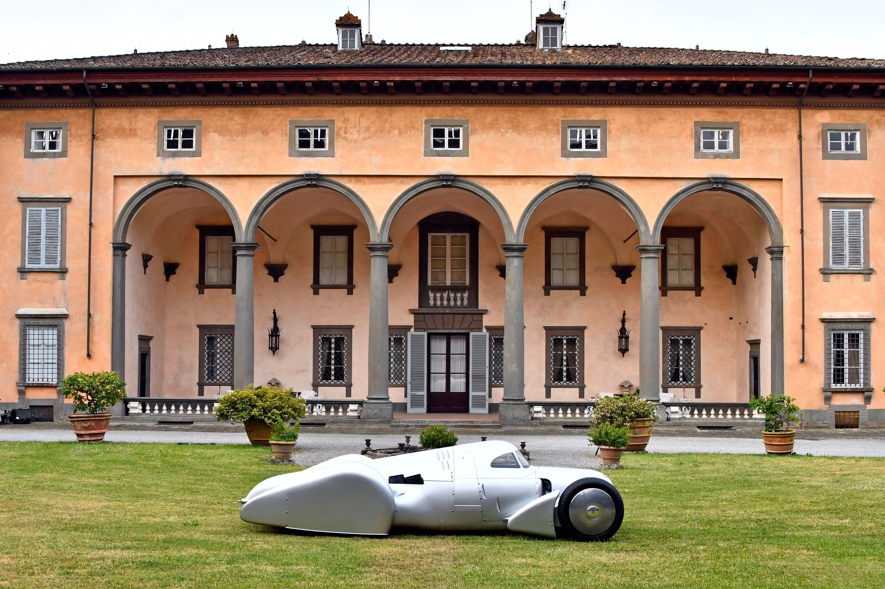 Auto Union Lucca - Audi hat den Auto Union Lucca aufbauen lassen. Aufnahme vor Ort im italienischen Lucca, Anfang Mai 2026.