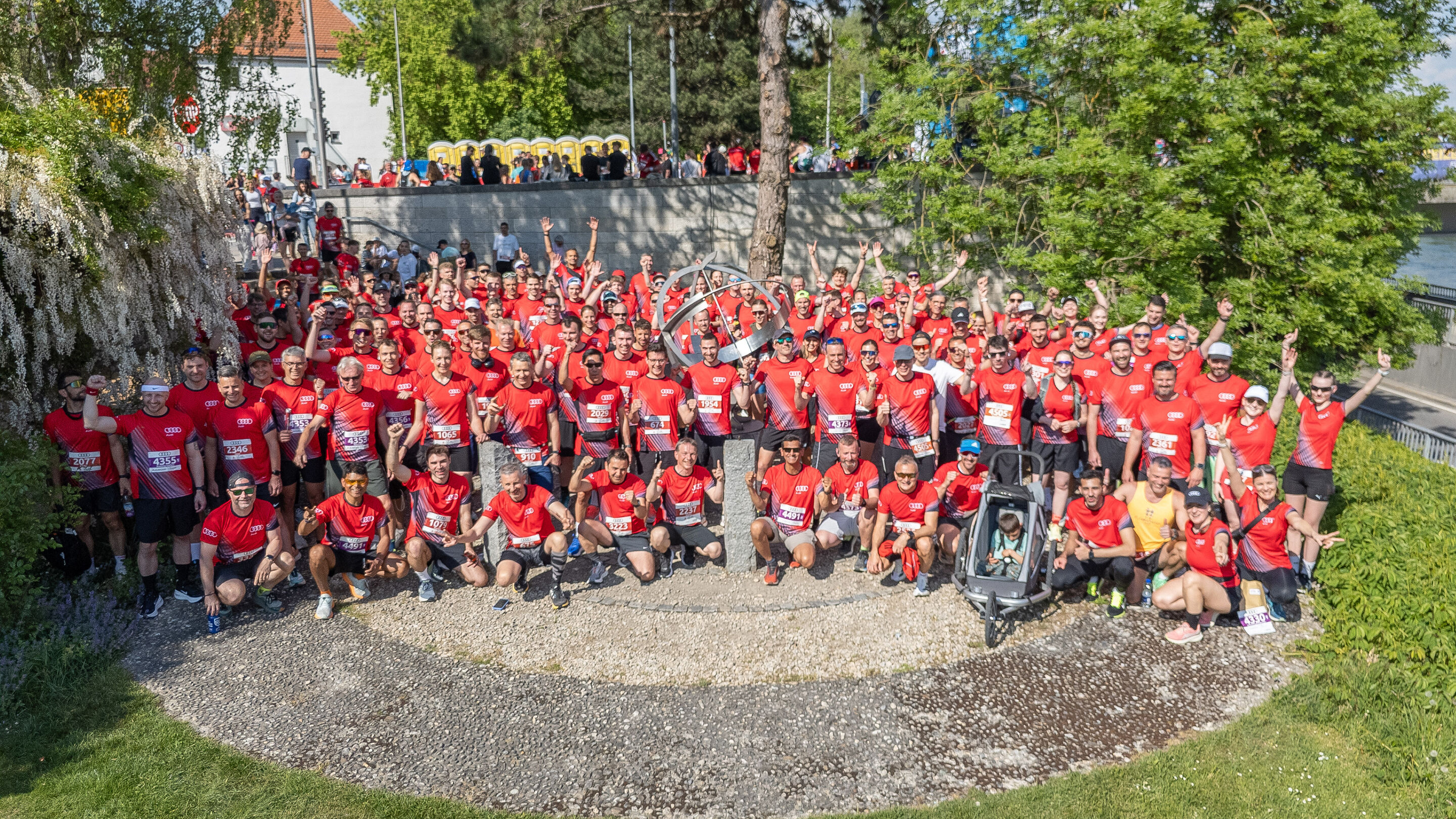 Audi supports the Ingolstadt Half Marathon - Together for “Team Audi”: Around 500 employees took part in the 25th Ingolstadt Half Marathon.