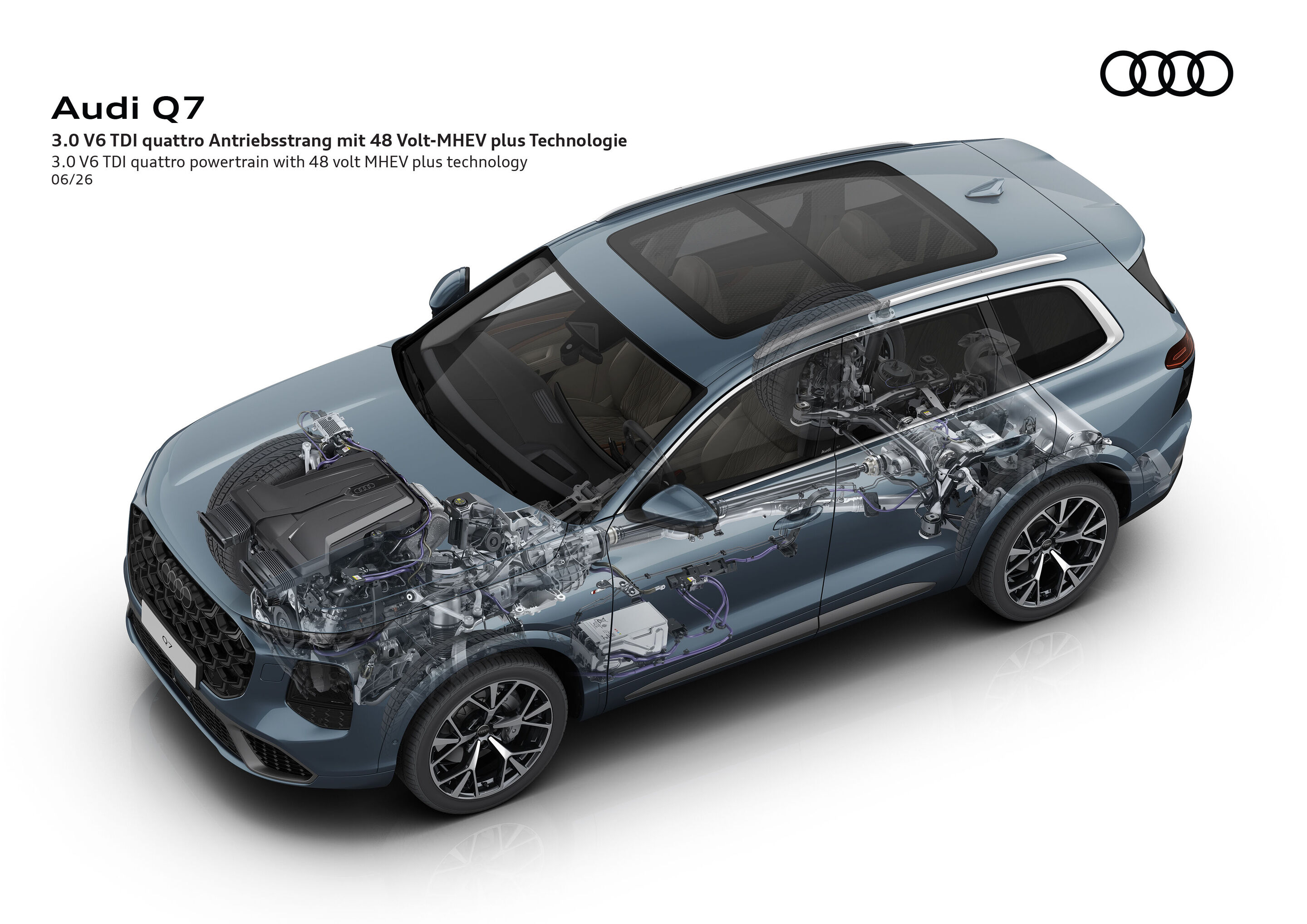 Illustration - Audi Q7 - Fahrwerk mit adaptive air suspension