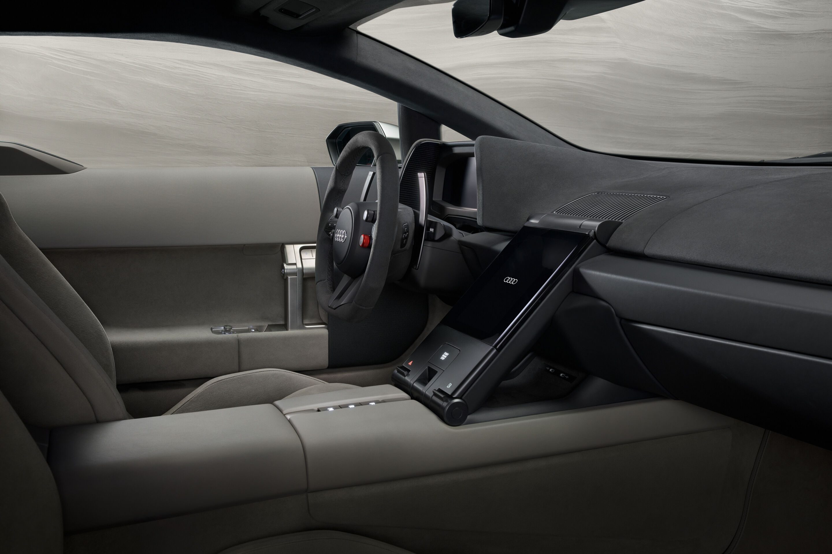 Audi Nuvolari - Studioaufnahme, Interieur, Innentür, Lenkrad, Armaturenbrett