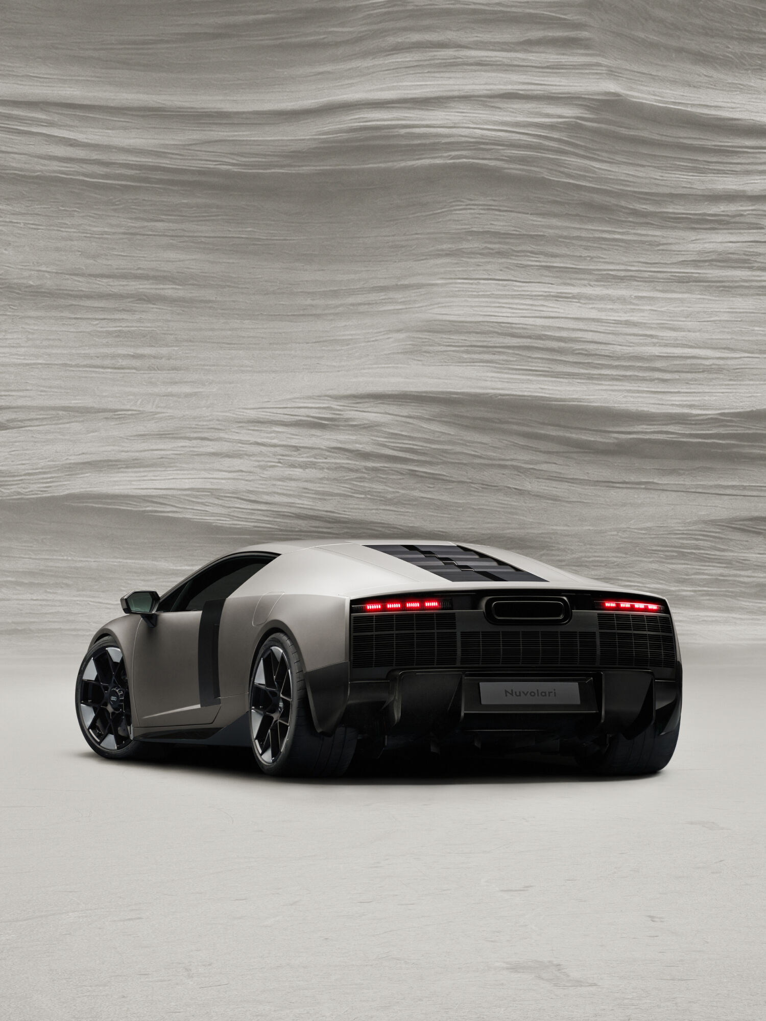 Audi Nuvolari - Titanium, static studio shot, exterior, rear three-quarter view