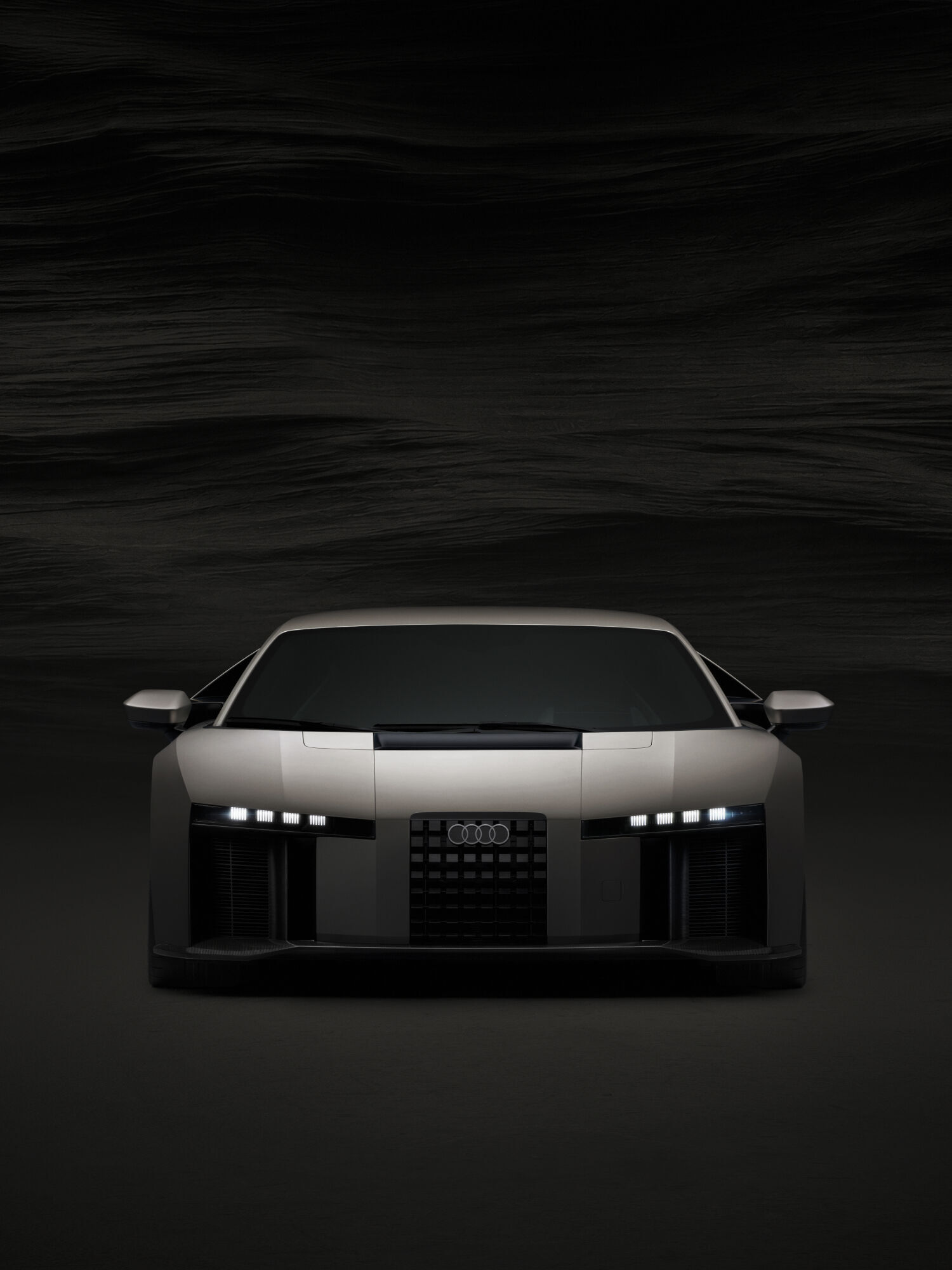 Audi Nuvolari - Titanium, static studio shot, exterior, frontal view