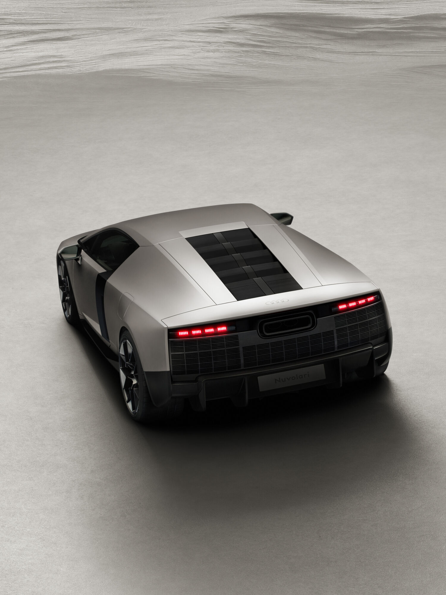 Audi Nuvolari - Titanium, static studio shot, exterior, rear three-quarter view