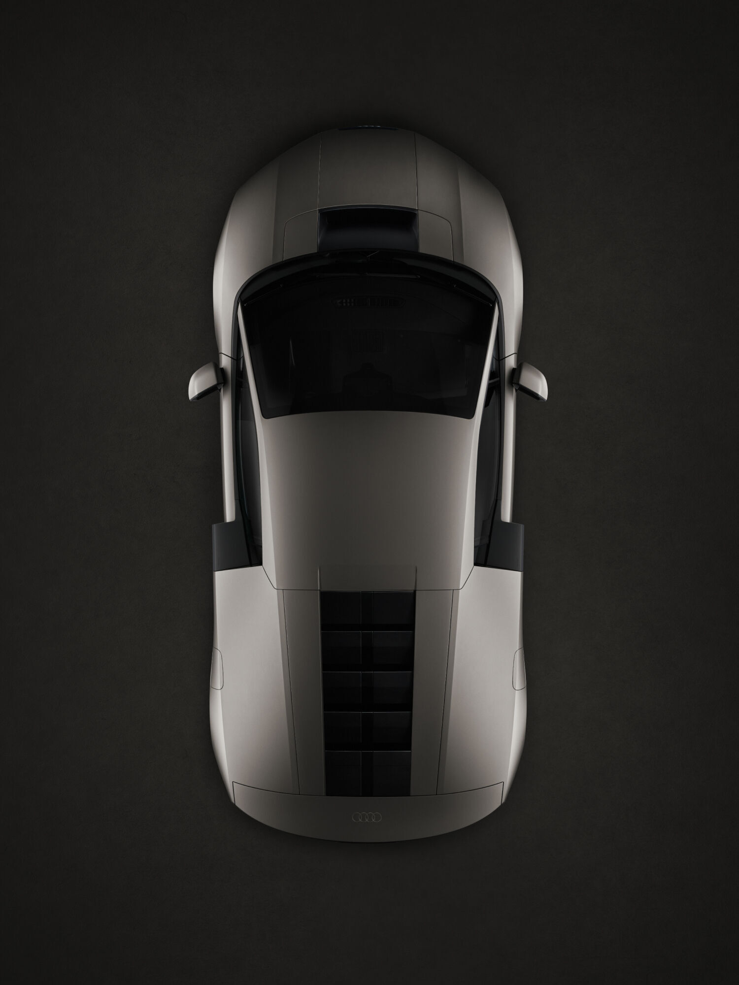 Audi Nuvolari - Titanium, static studio shot, exterior, top-down perspective
