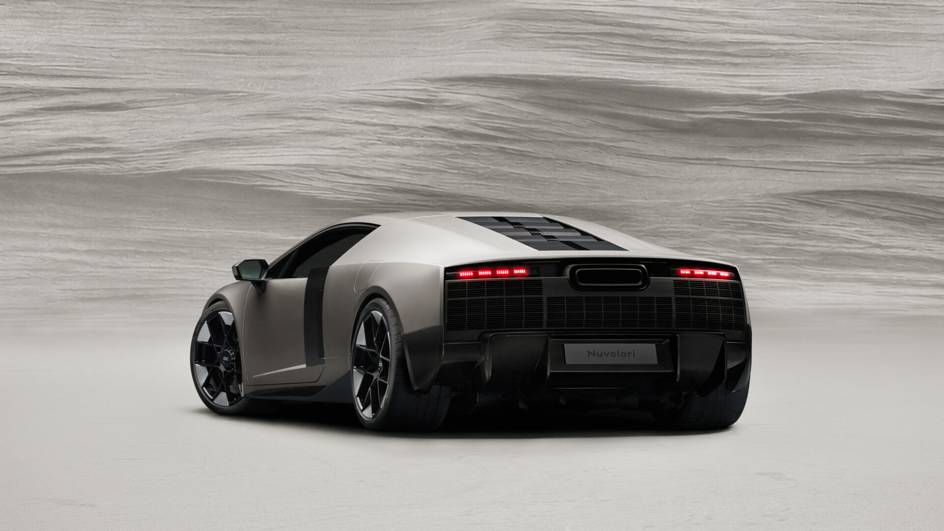 Audi Nuvolari - Titanium, static studio shot, exterior, rear three-quarter view