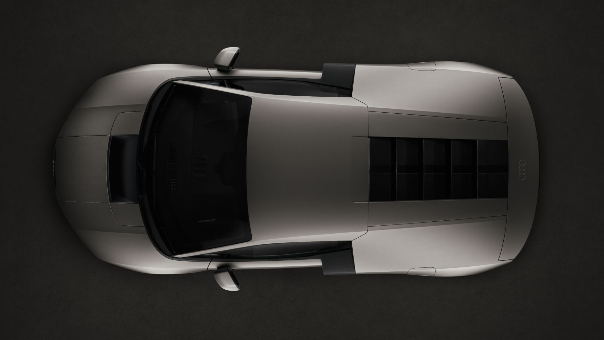 Audi Nuvolari - Titanium, static studio shot, exterior, top-down perspective
