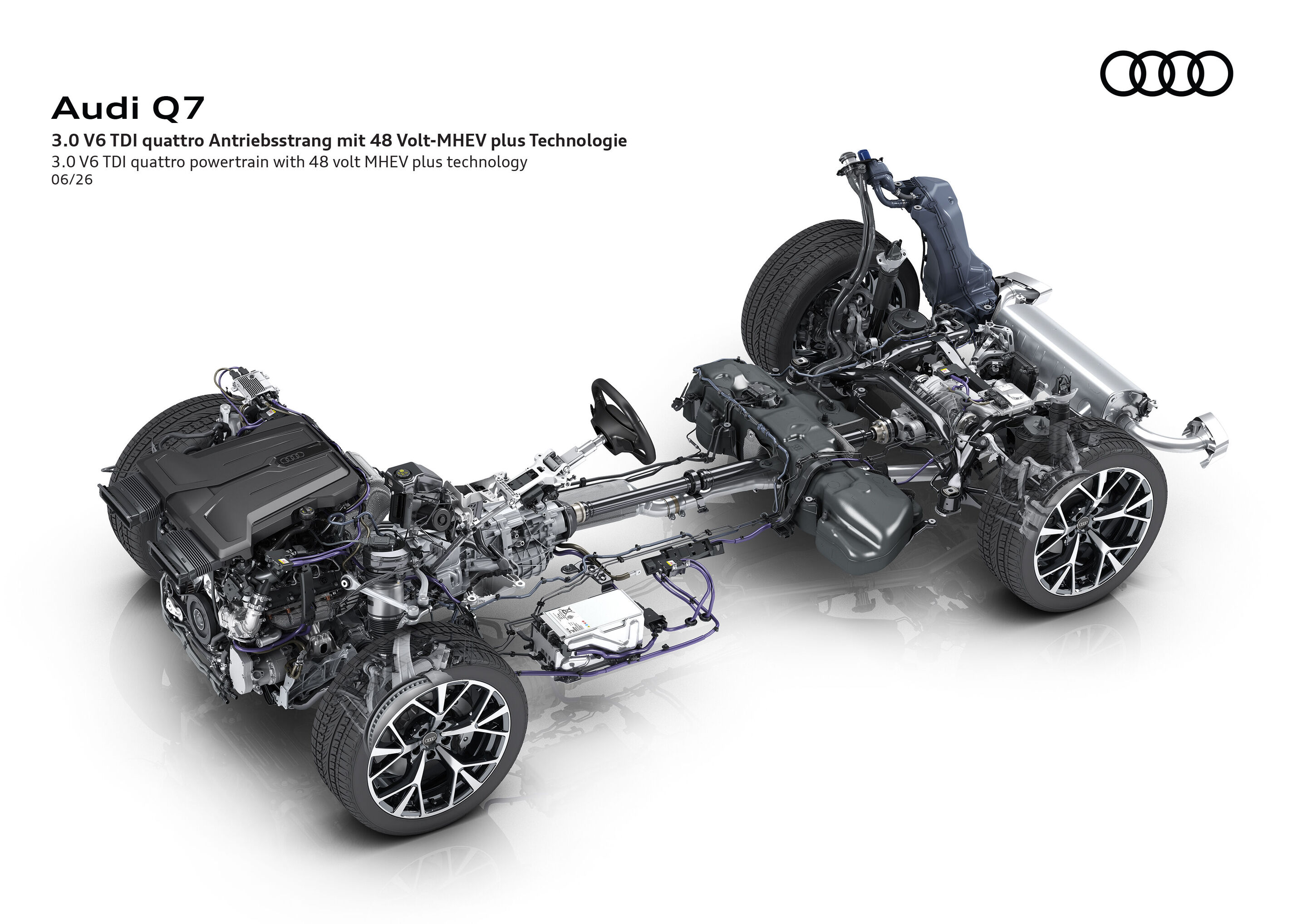 Audi Q7 - 3.0 V6 TDI quattro ultra powertrain with 48-volt MHEV plus technology