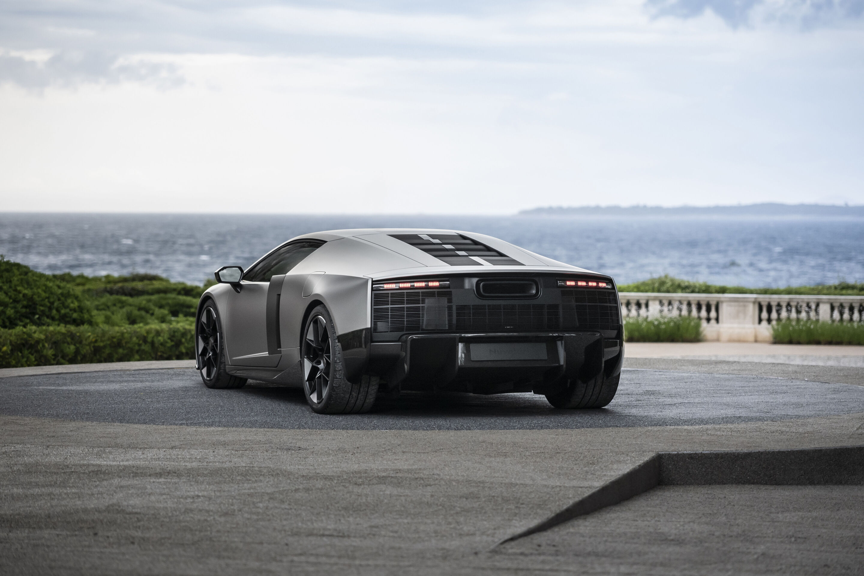 Audi Nuvolari - Titanium, outdoor static photo, exterior, rear three-quarter view