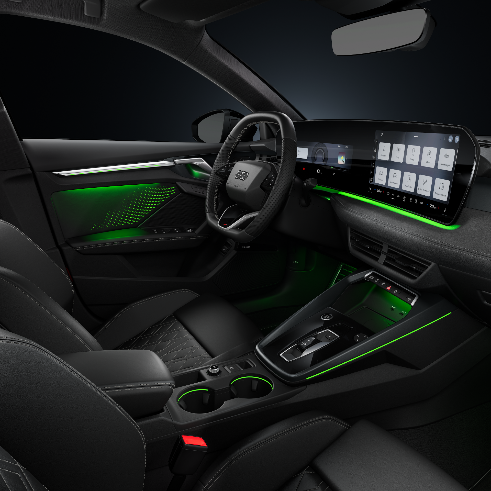 Audi A3 allstreet - Studioaufnahme, Interieur, Cockpit und Lenkrad