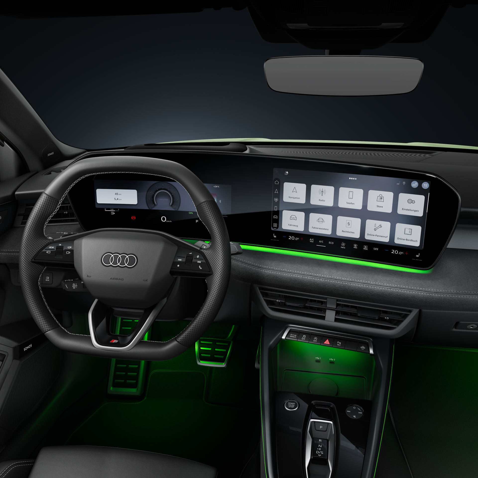 Audi A3 allstreet - Studioaufnahme, Interieur, Cockpit und Lenkrad