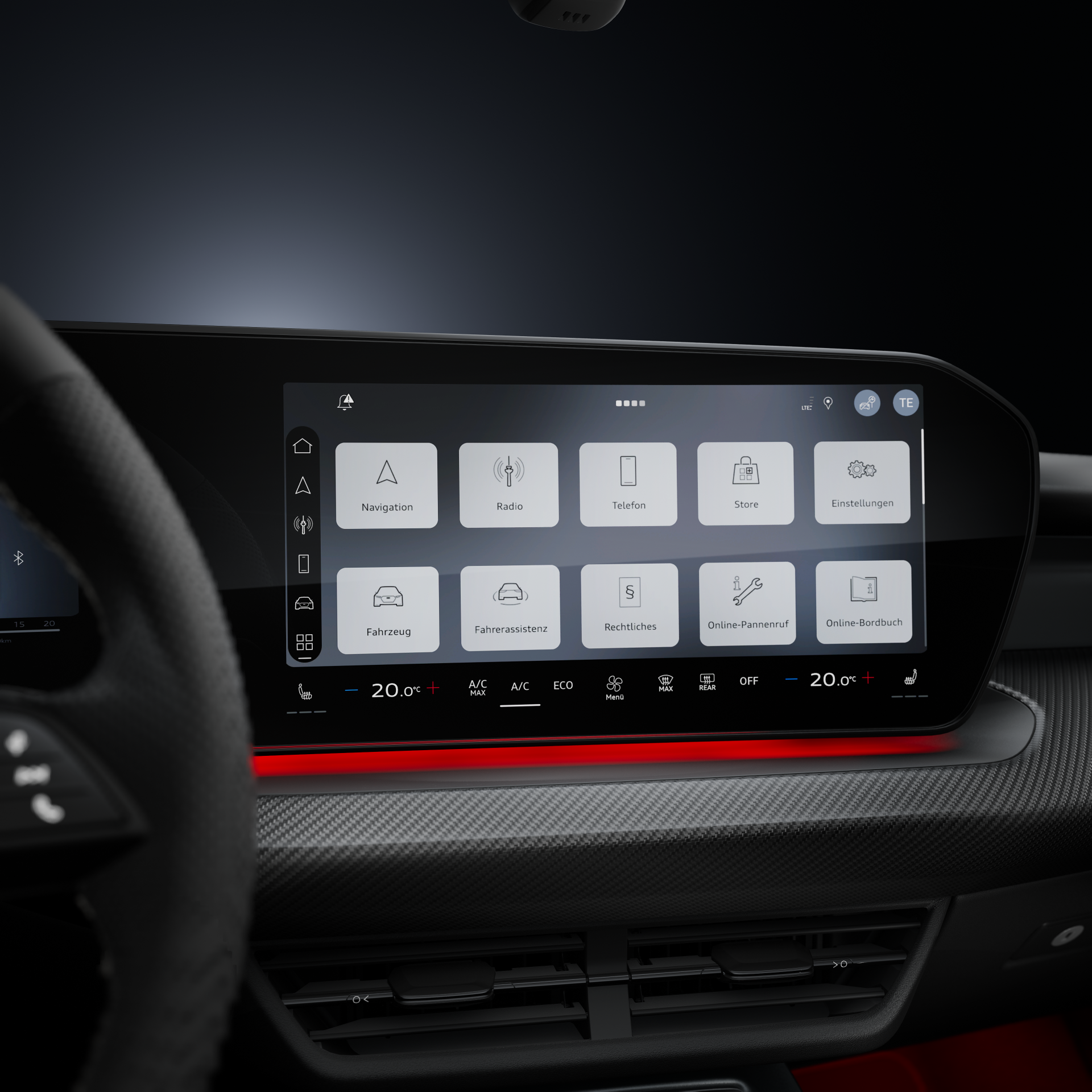 Audi S3 Sedan - Studio photo, interior, Audi virtual cockpit