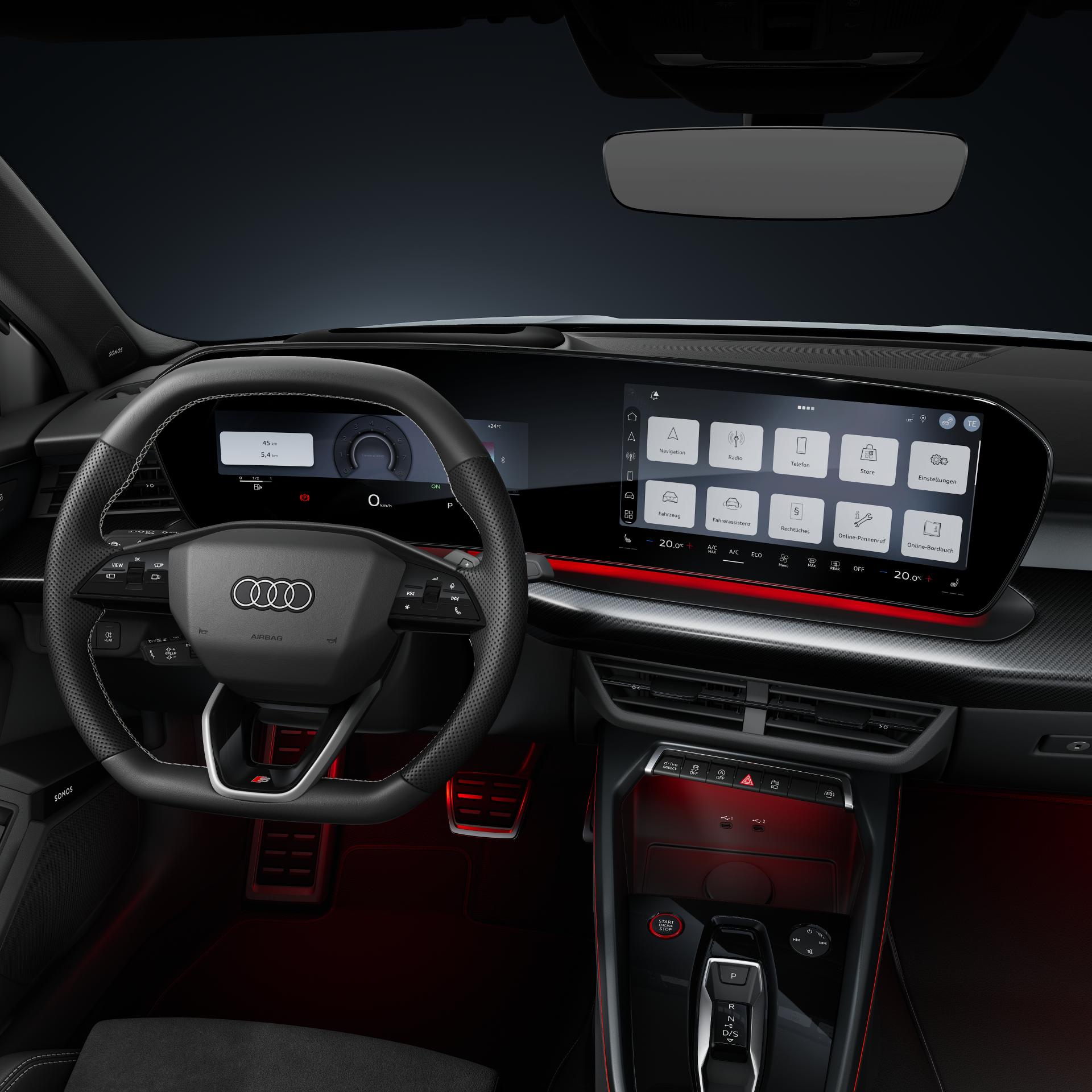 Audi S3 Limousine - Studioaufnahme, Interieur, Audi virtual cockpit
