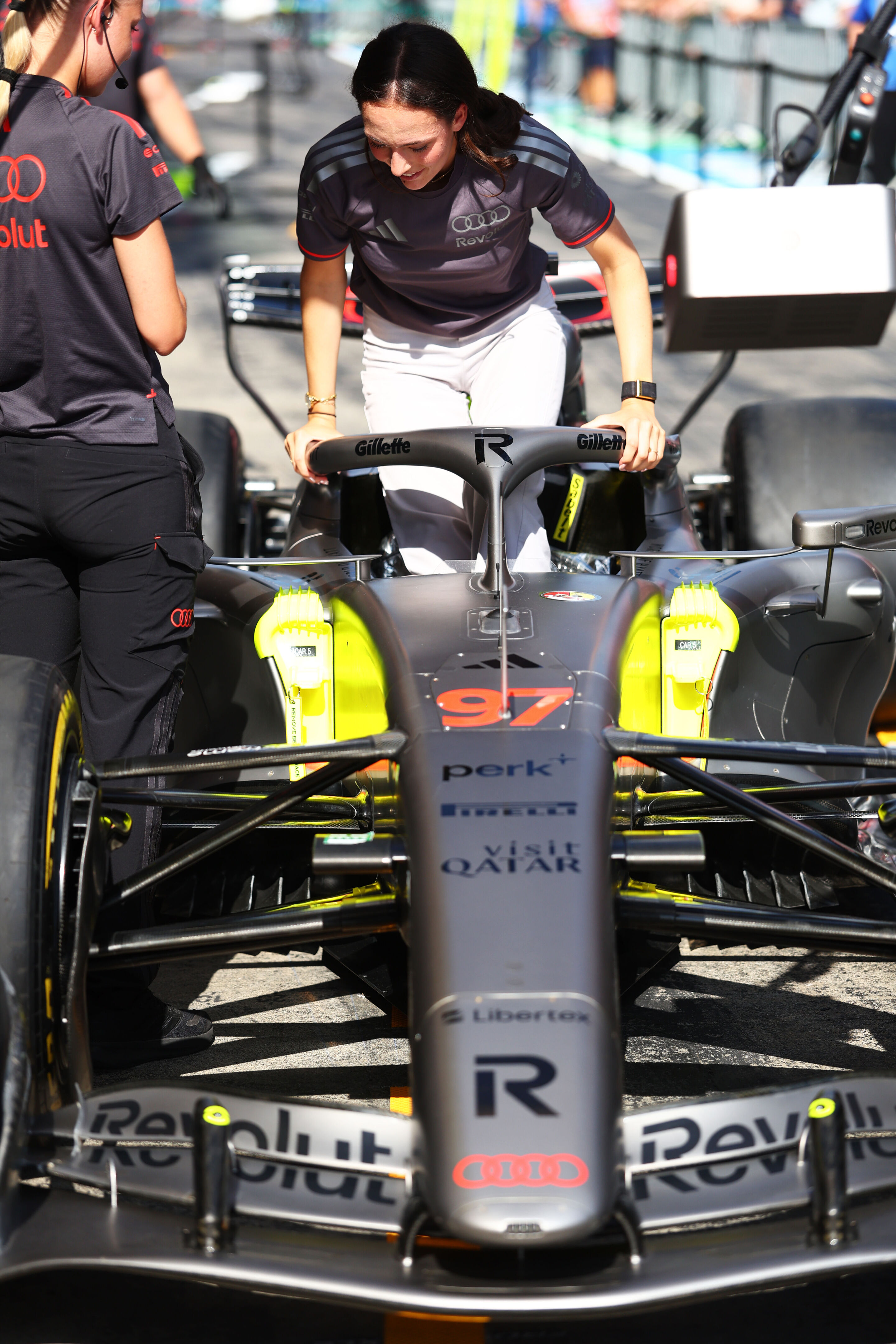 Audi Revolut F1 Team: Austrian Grand Prix - Emma Felbermayr, Audi Driver Development Programme, in the Audi R26