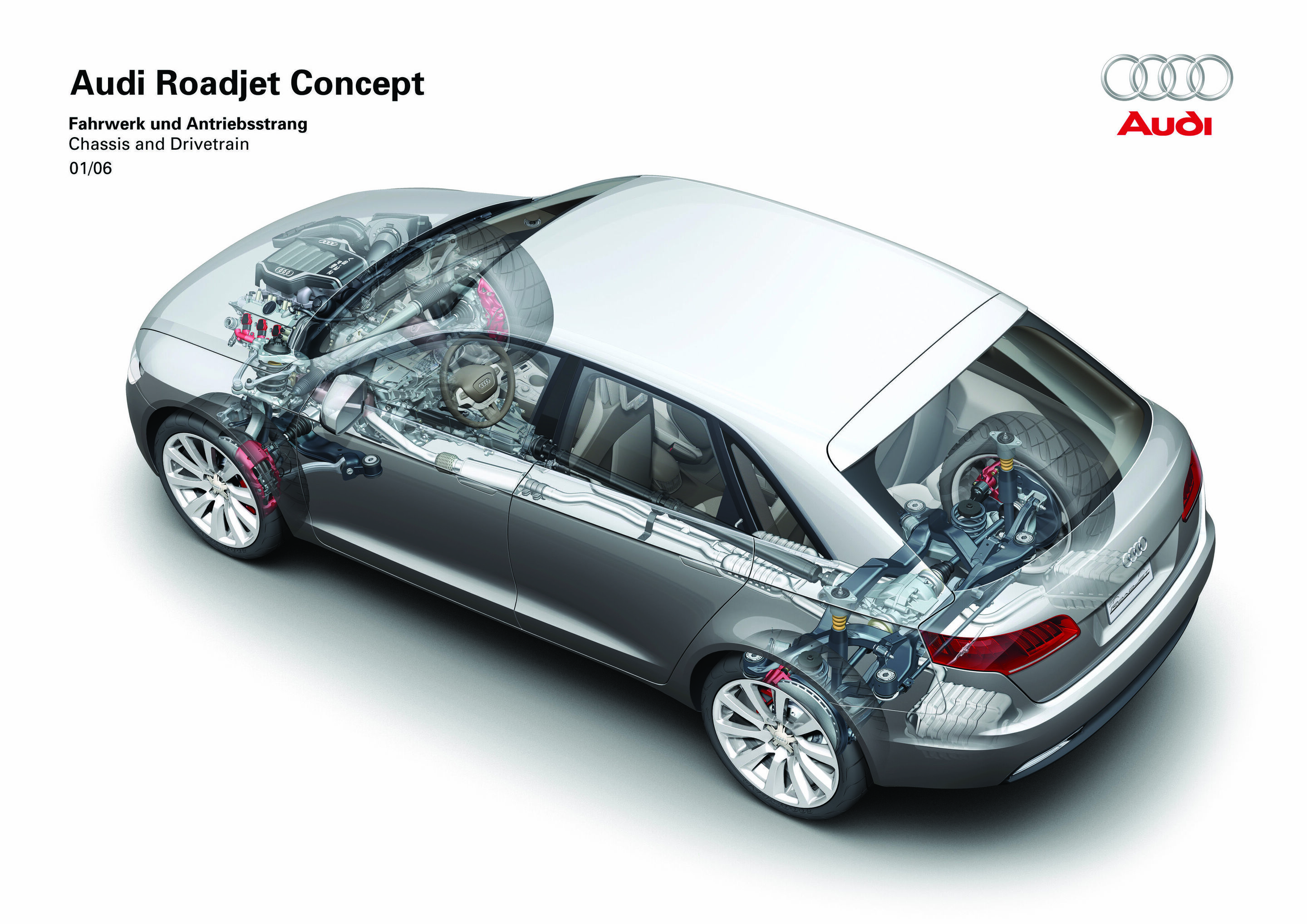 Audi Roadjet Concept - Fahrwerk und Antriebsstrang