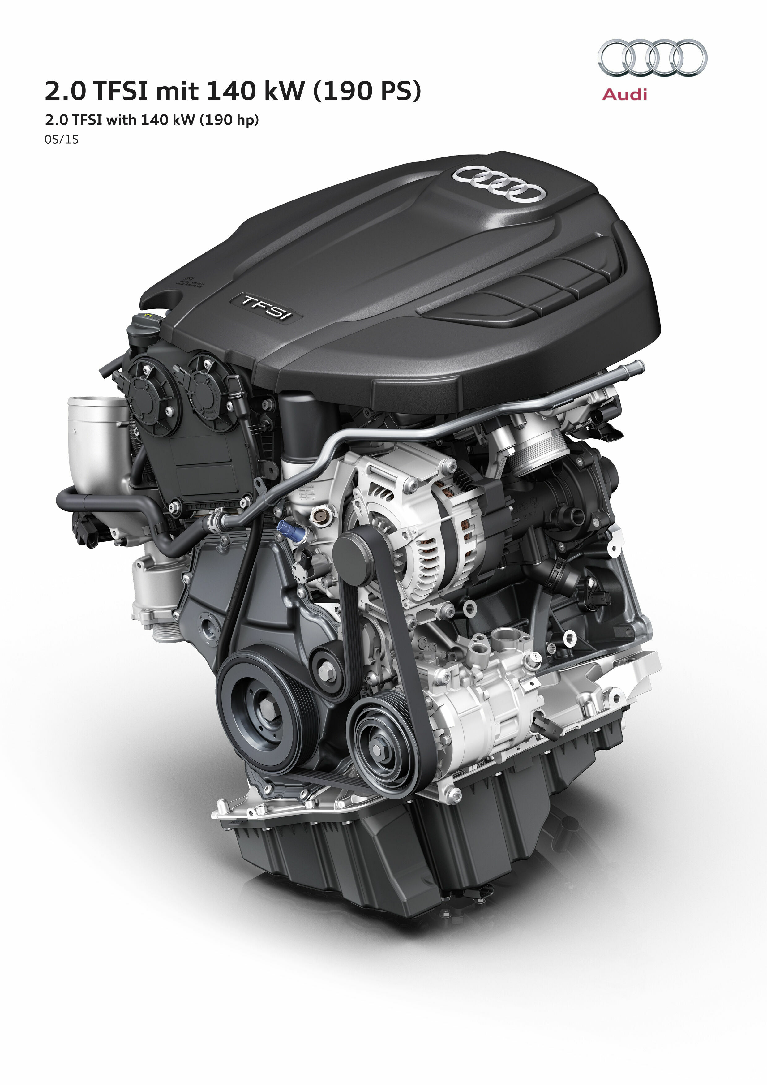 Weltpremiere beim Wiener Motorensymposium: neues Hocheffizienz-Triebwerk von Audi