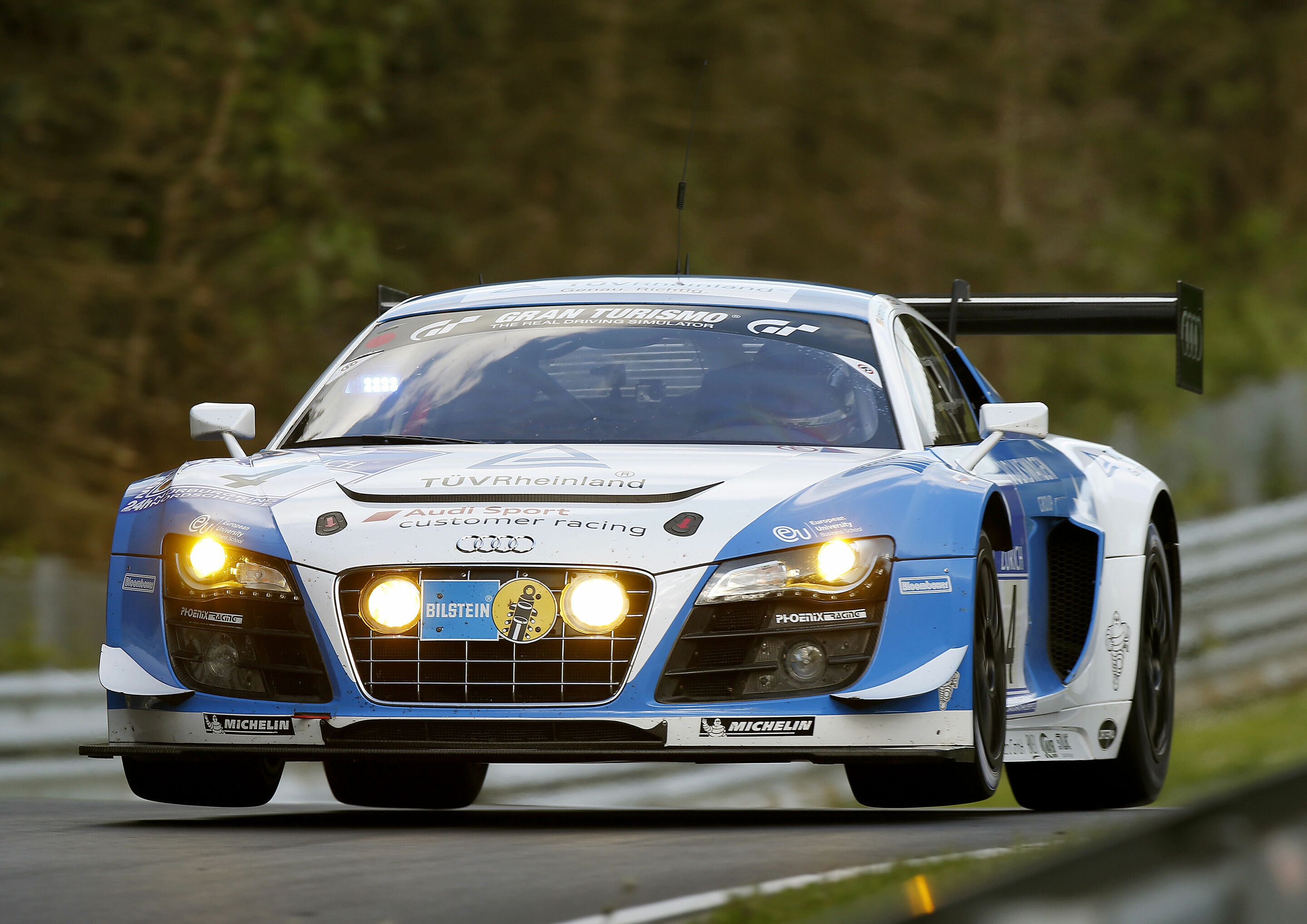 Audi customers at Nürburgring on grid positions one and three