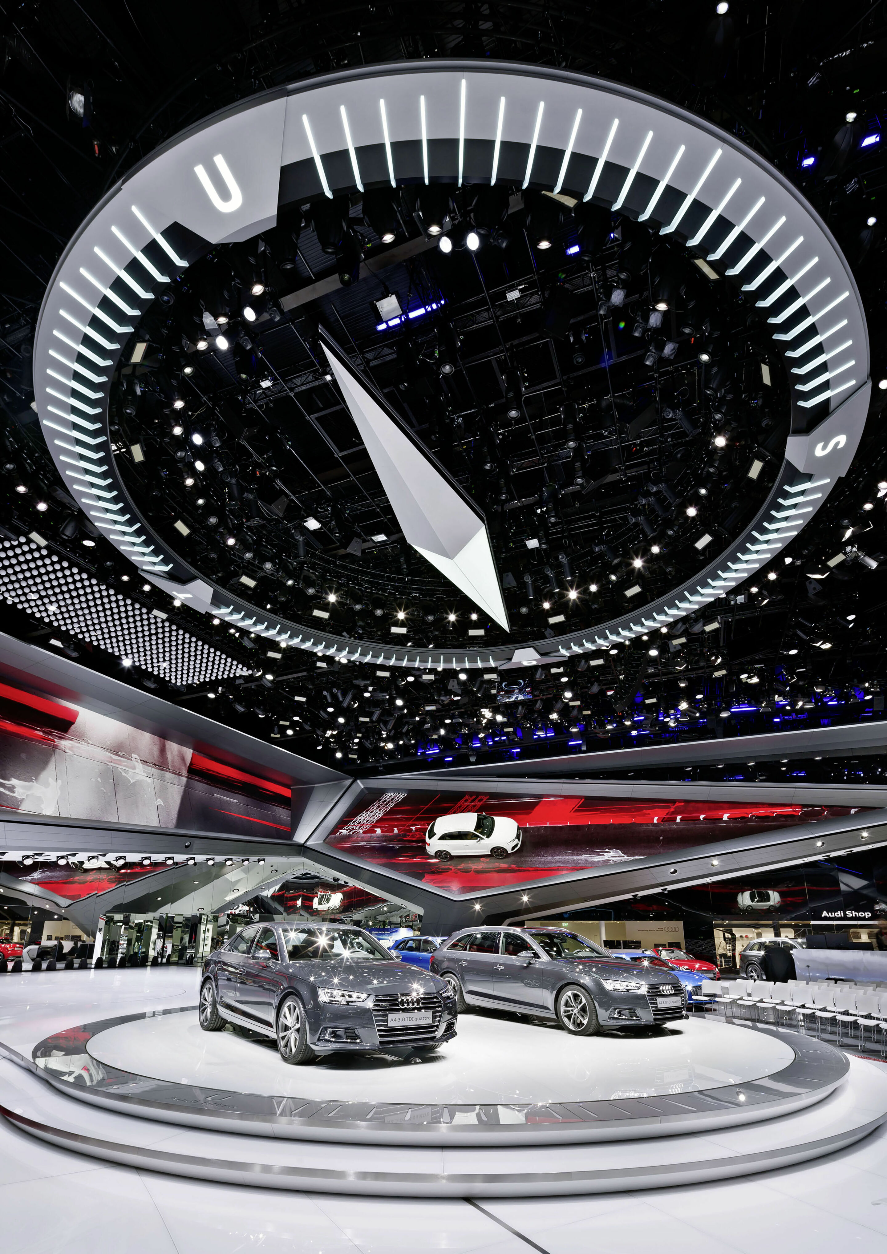 Audi booth at the Frankfurt International Motor Show 2015