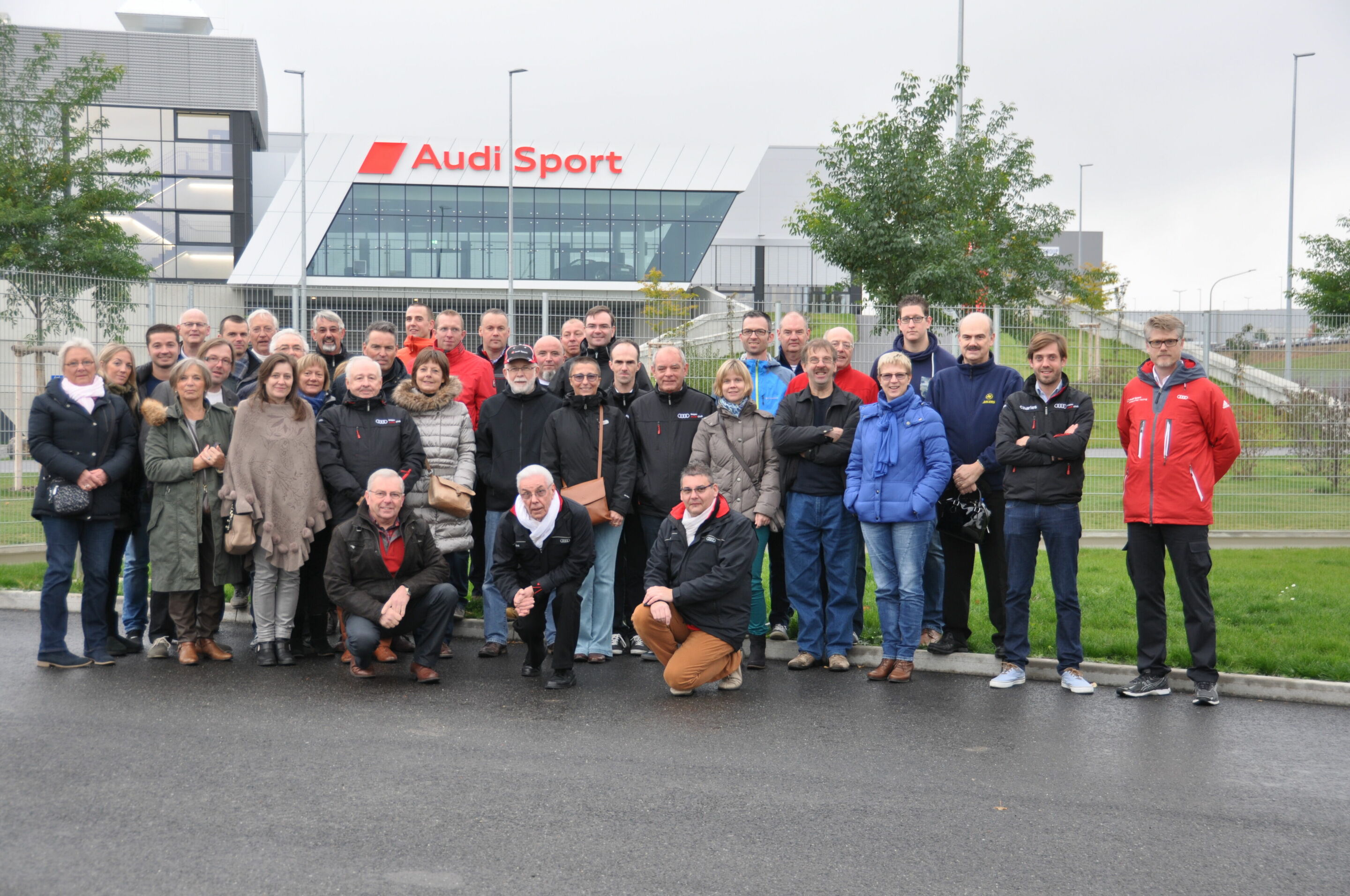 Belgian Audi Club members visit the Böllinger Höfe plant