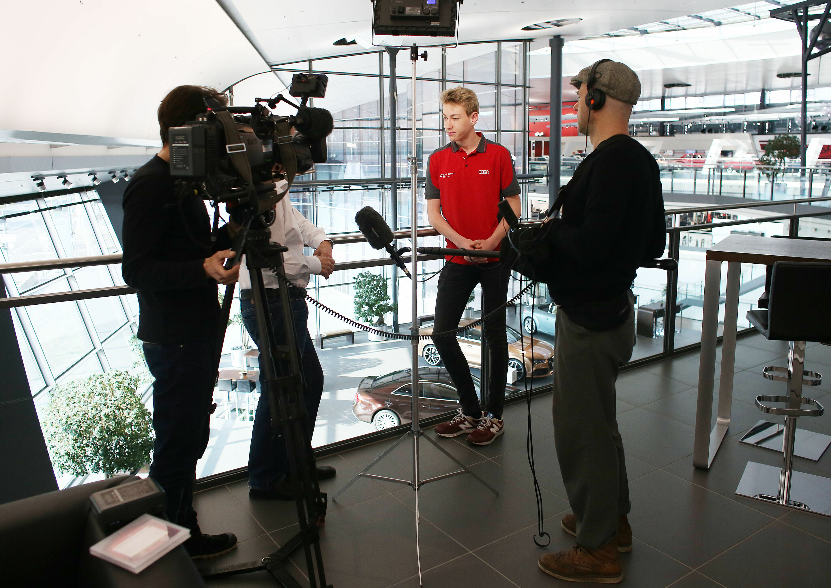 Audi Sport TT Cup 2016, media training Neckarsulm