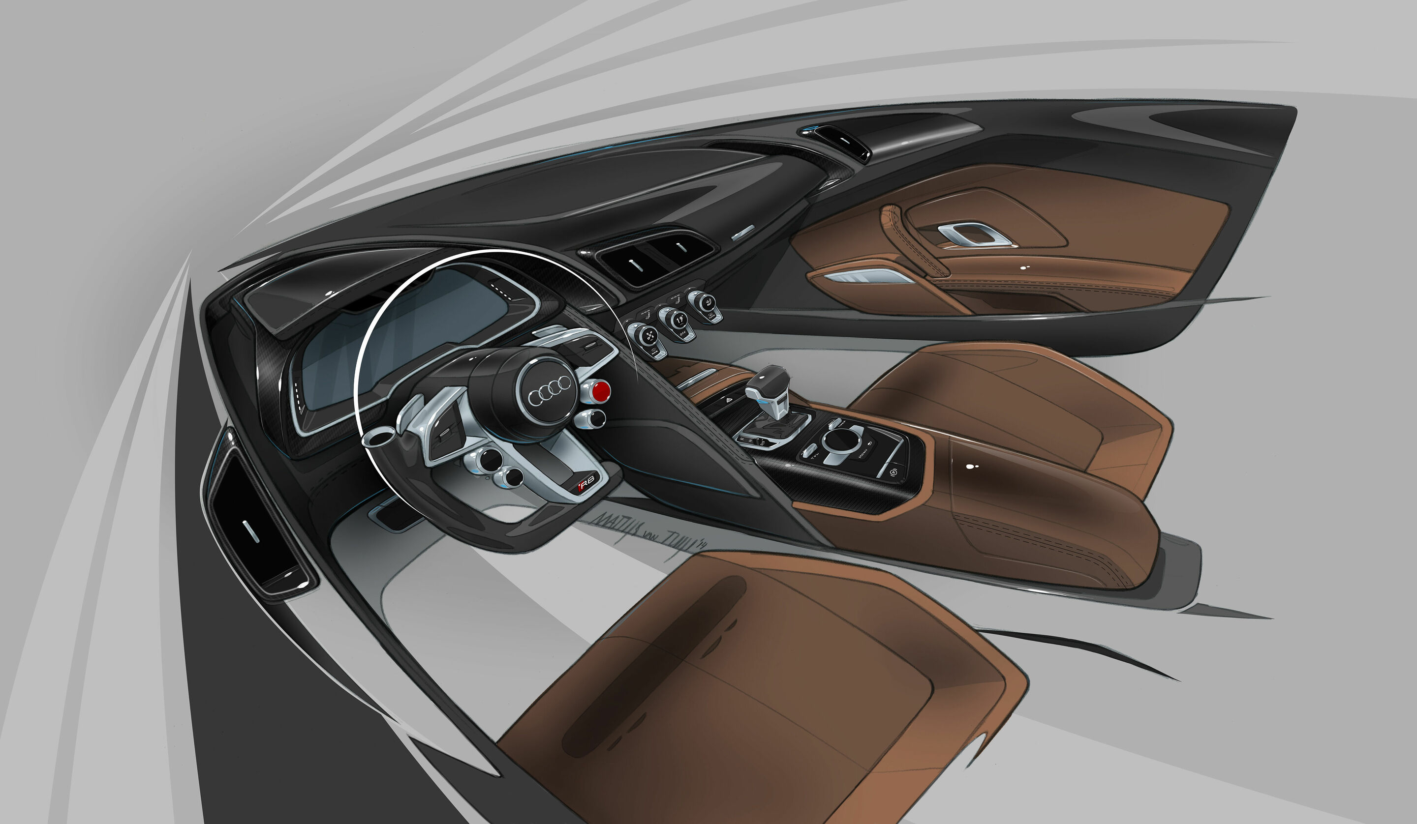 Audi R8 - Design Sketch