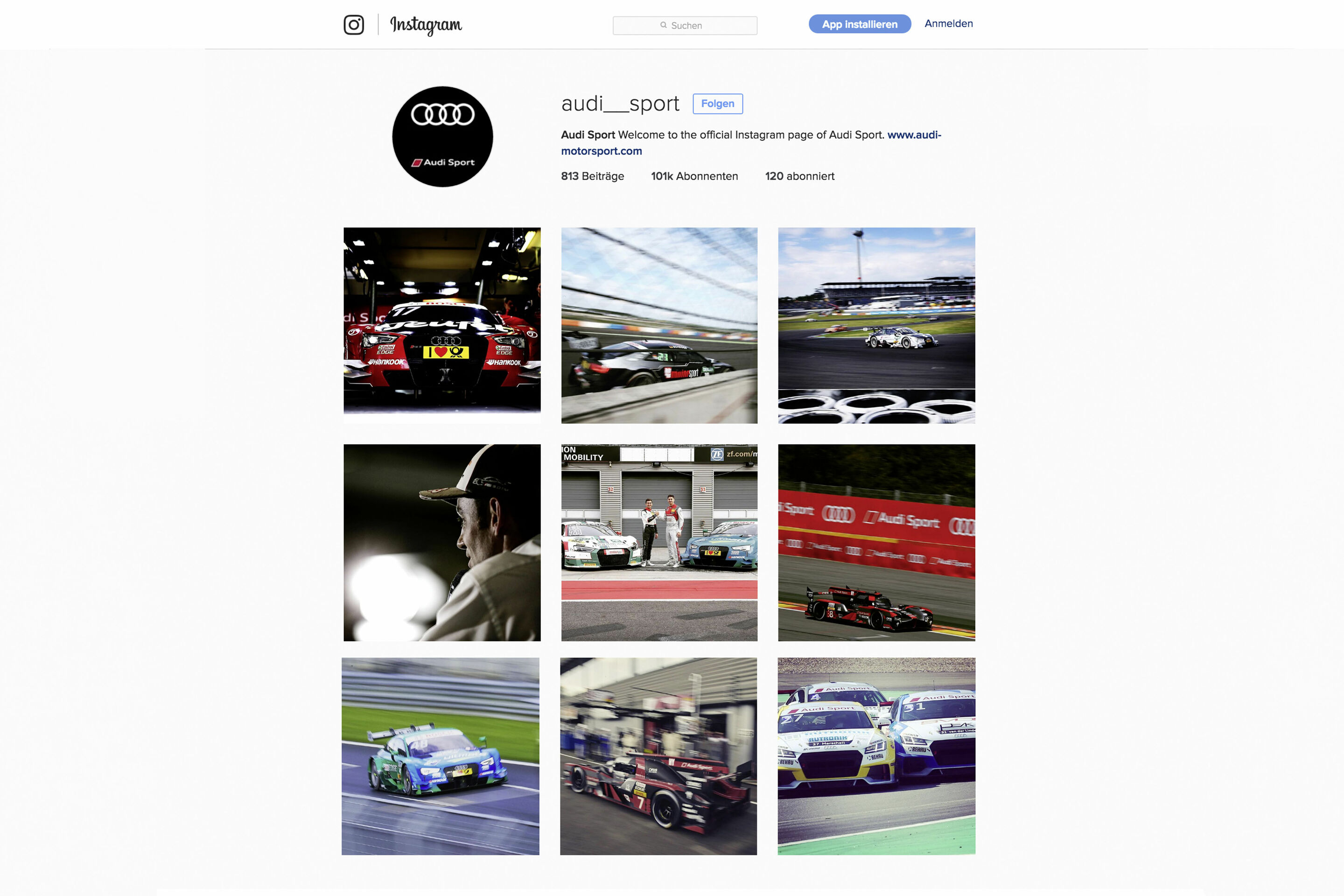 Audi Sport Instagram