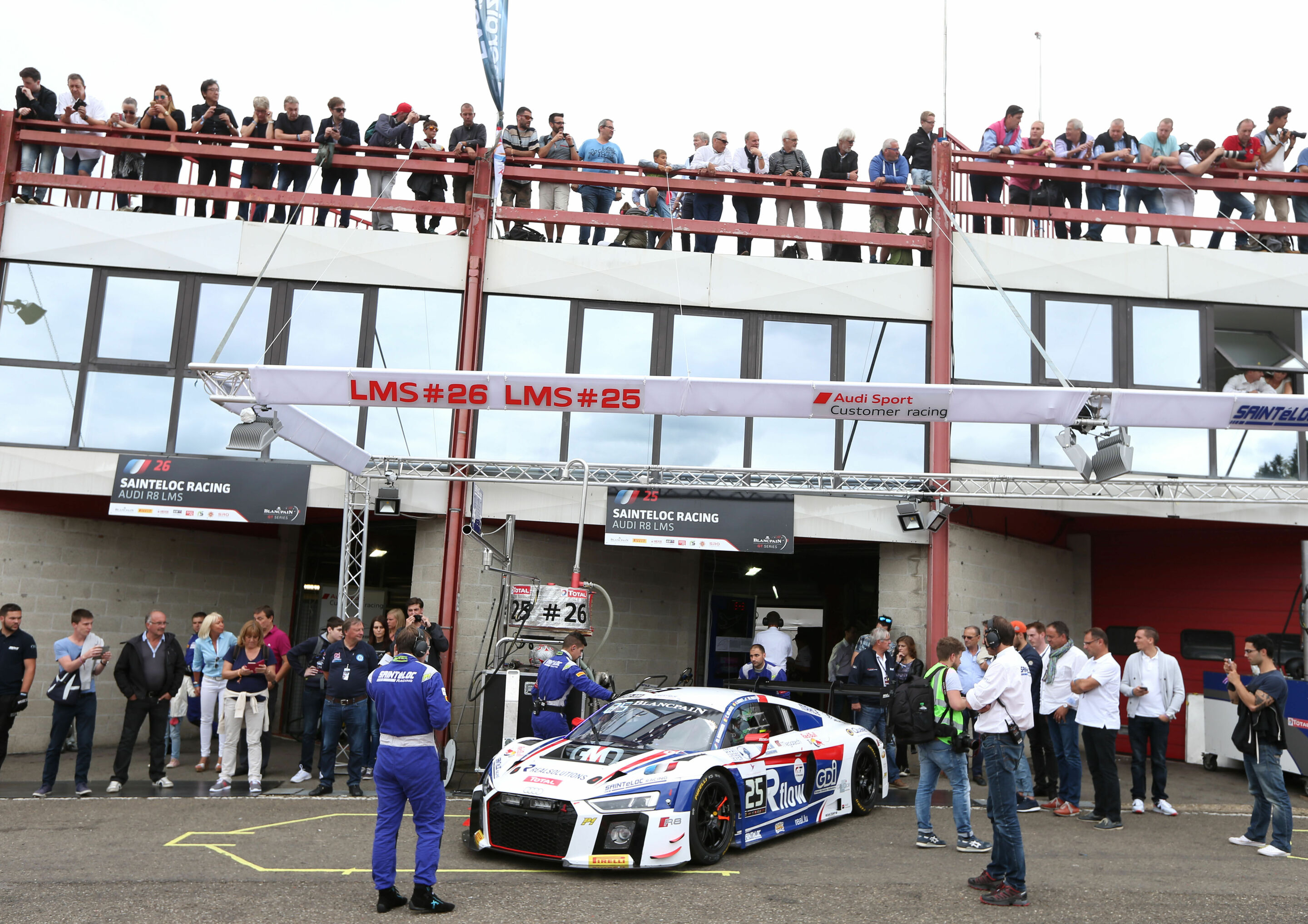 24h Spa 2016 - Audi R8 LMS #25 (Saintéloc Racing), Marco Bonanomi/Fred Bouvy/Christian Kelders/Marc Rostan