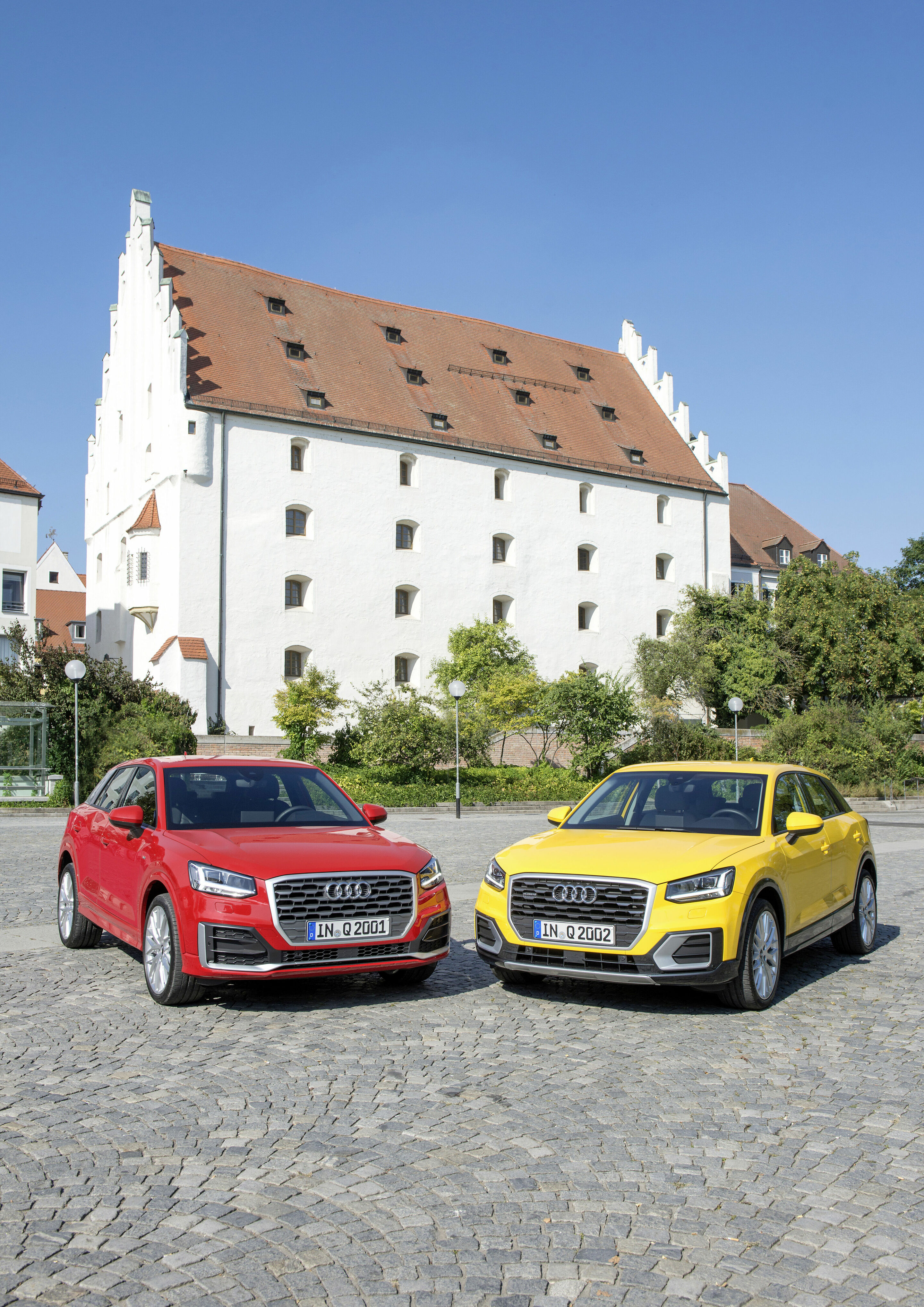 Der neue Audi Q2 unterwegs in Ingolstadt.