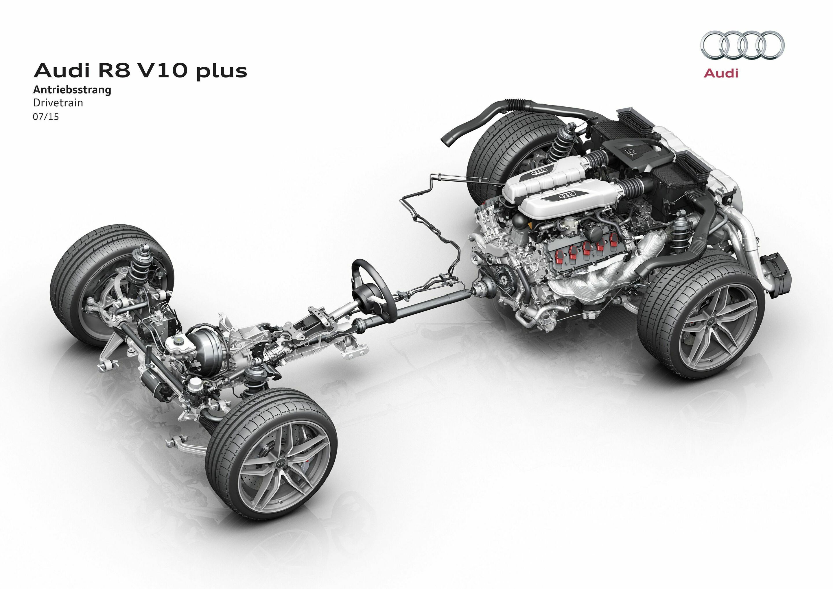 Audi R8 V10 plus: Antriebsstrang