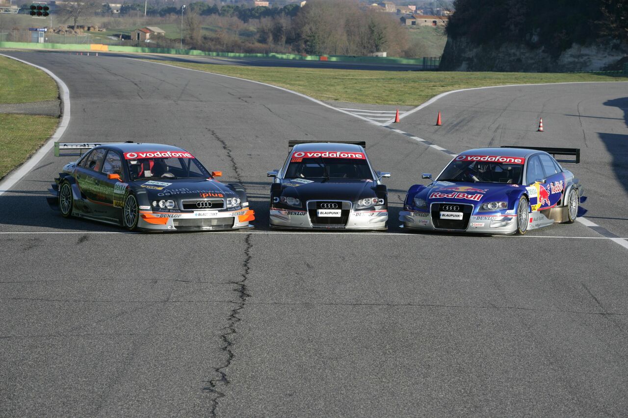 Three generations of Audi A4 DTM cars | Audi MediaCenter