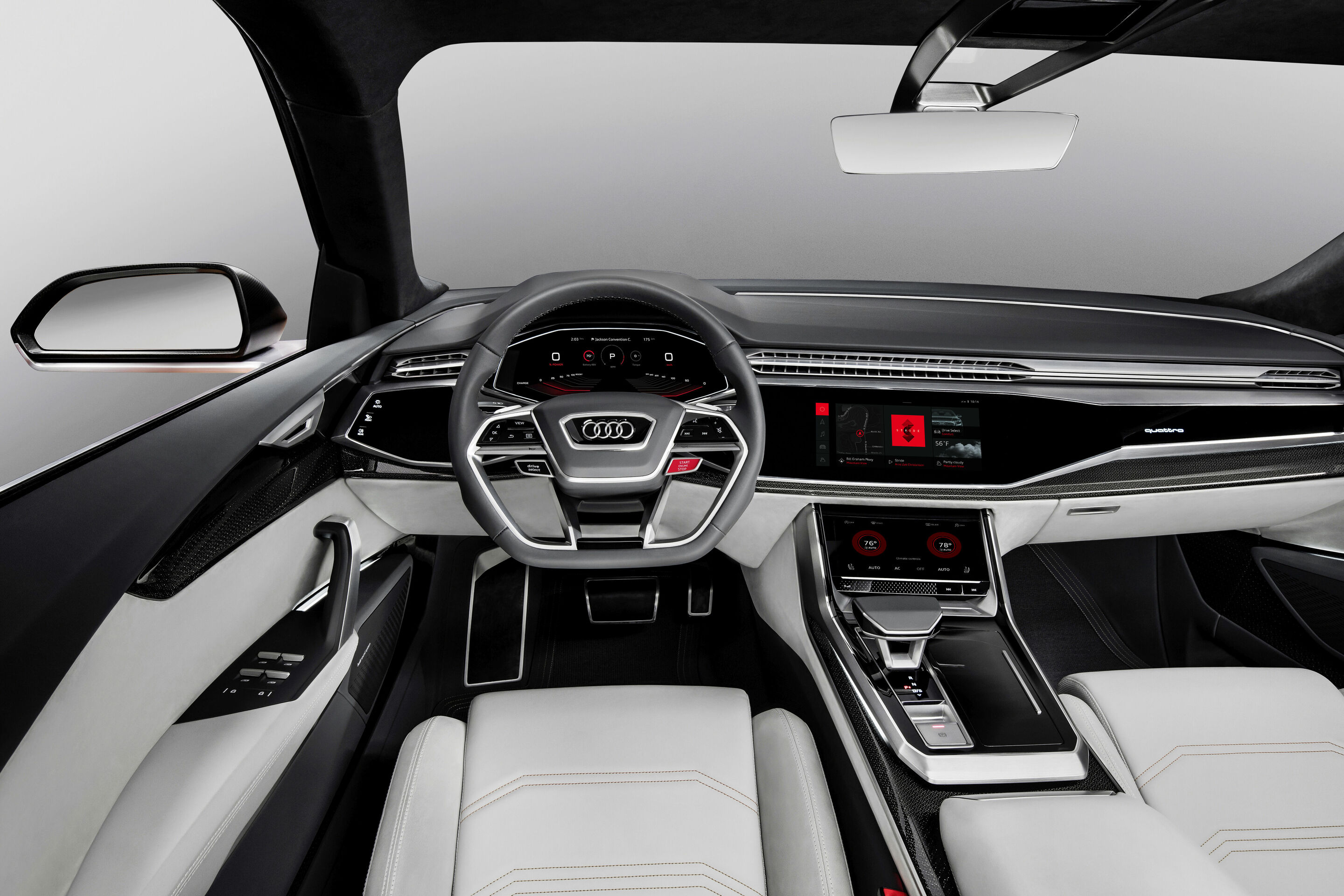 Audi zeigt integriertes Android-Betriebssystem im Audi Q8 sport