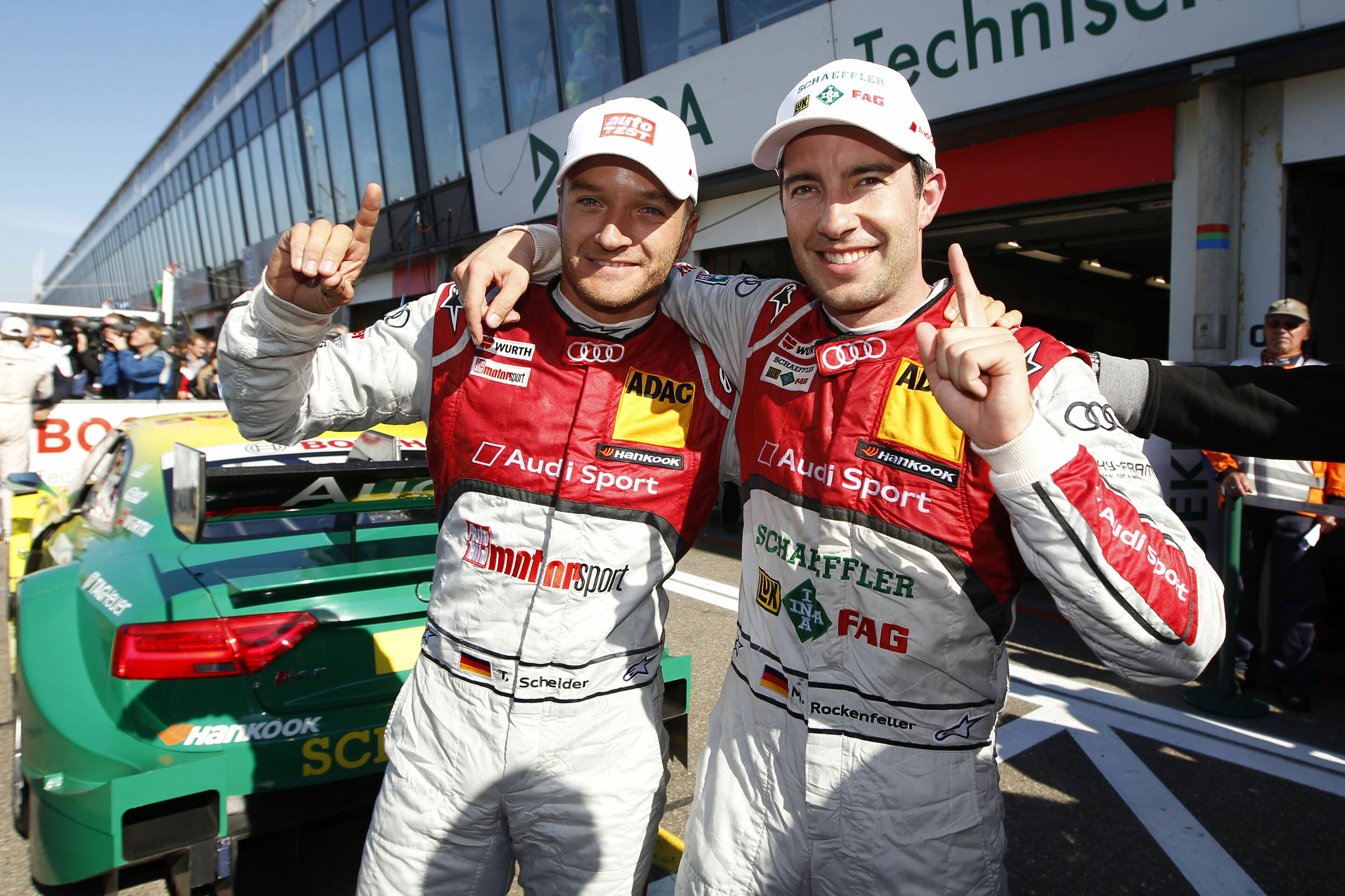 Timo Scheider and Mike Rockenfeller