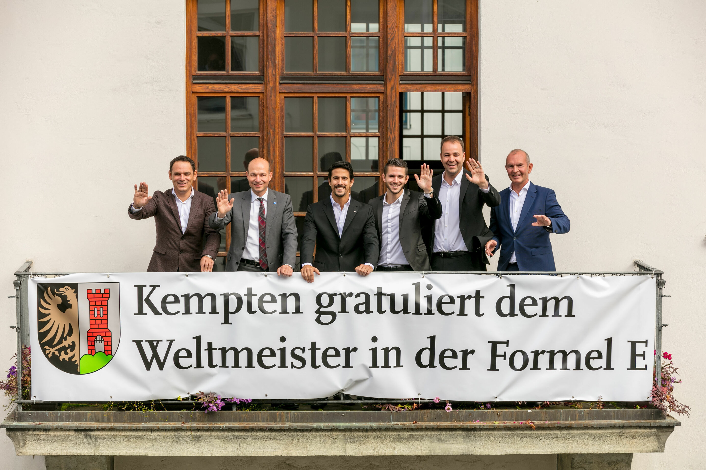 Lucas di Grassi and his team honored by the city of Kempten
