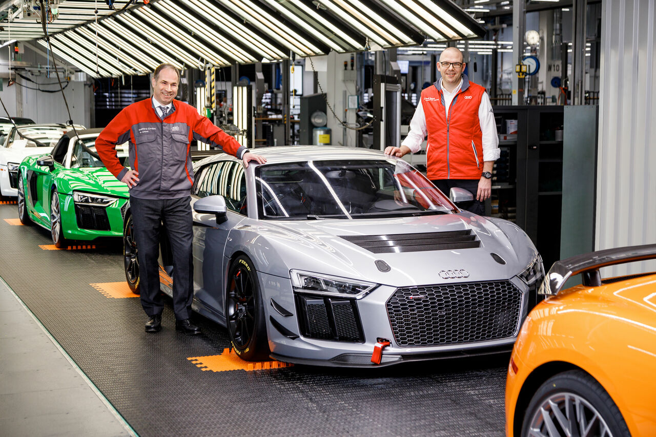 Fully integrated: 50th Audi R8 LMS GT4 produced at Böllinger Höfe ...