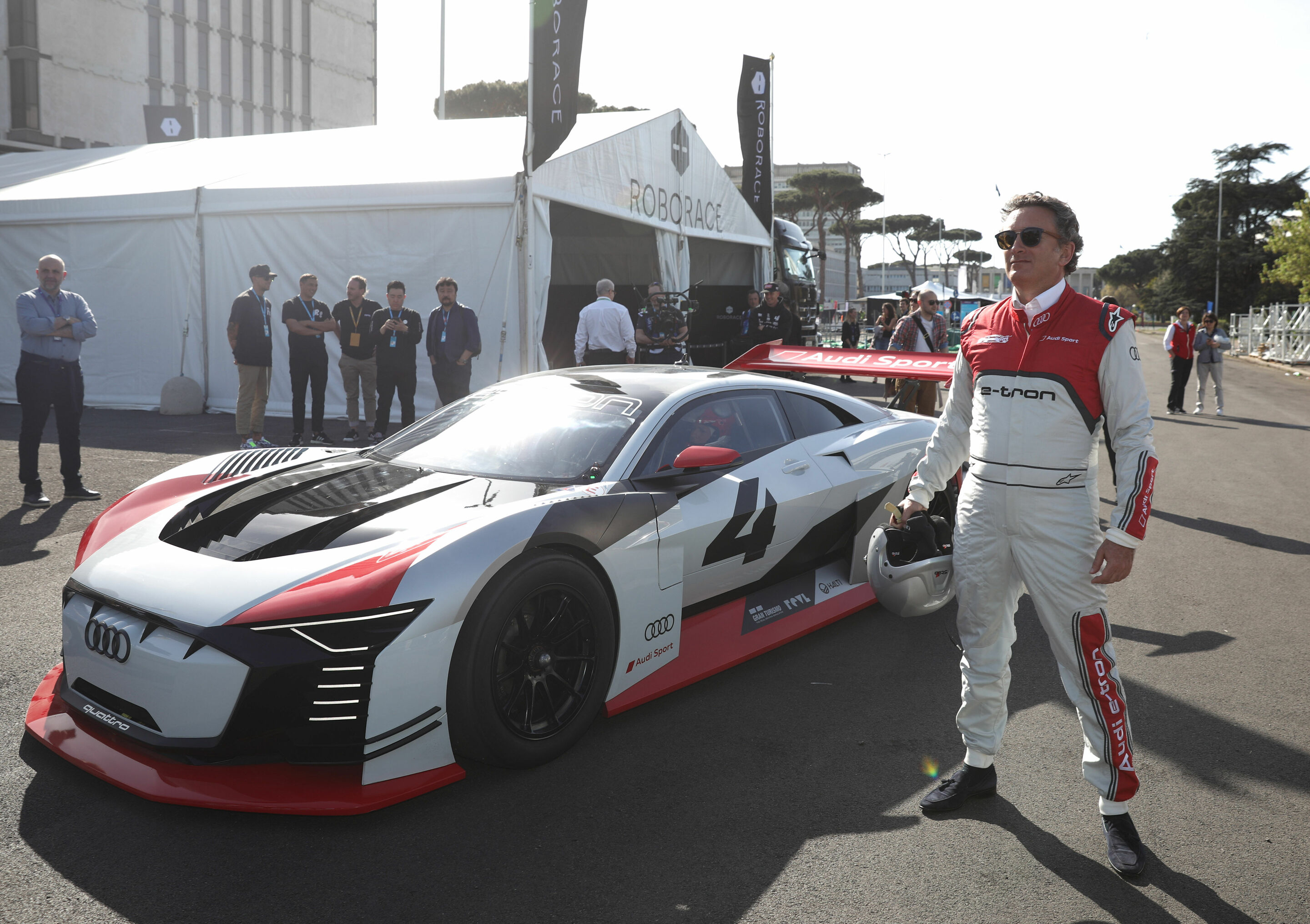 Formel E, Rom E-Prix 2018 - Audi e-tron Vision Gran Turismo, Alejandro Agag