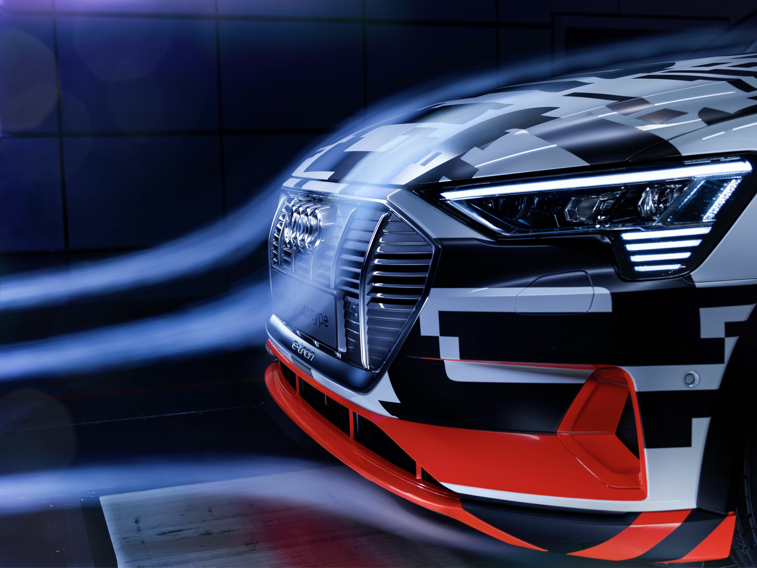 Stromlinie: Audi e-tron-Prototyp  mit maßgebender Aerodynamik