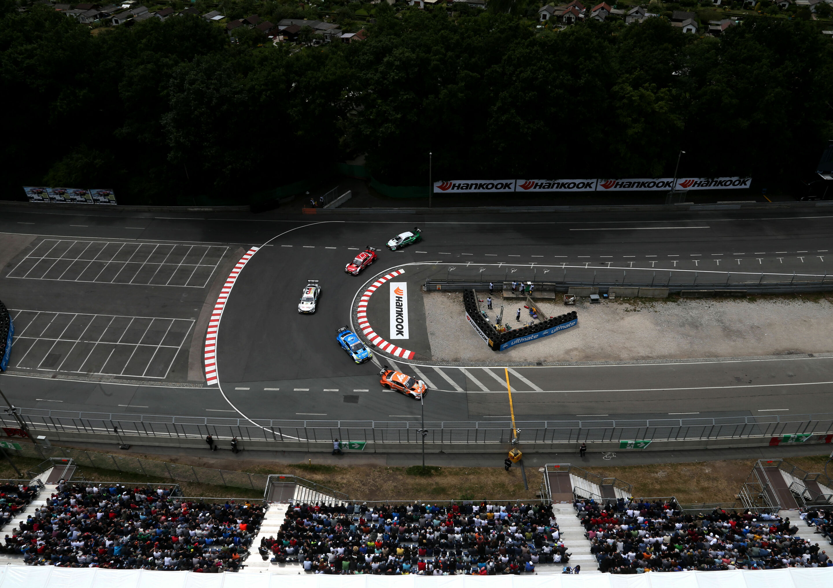 DTM Norisring 2018 - Audi Sport RS 5 DTM #33 (Audi Sport Team Rosberg), René Rast,
Schaeffler Audi RS 5 DTM #99 (Audi Sport Team Phoenix), Mike Rockenfeller,
Aral Ultimate Audi RS 5 DTM #4 (Audi Sport Team Abt Sportsline), Robin Frijns
Hoffmann Group...