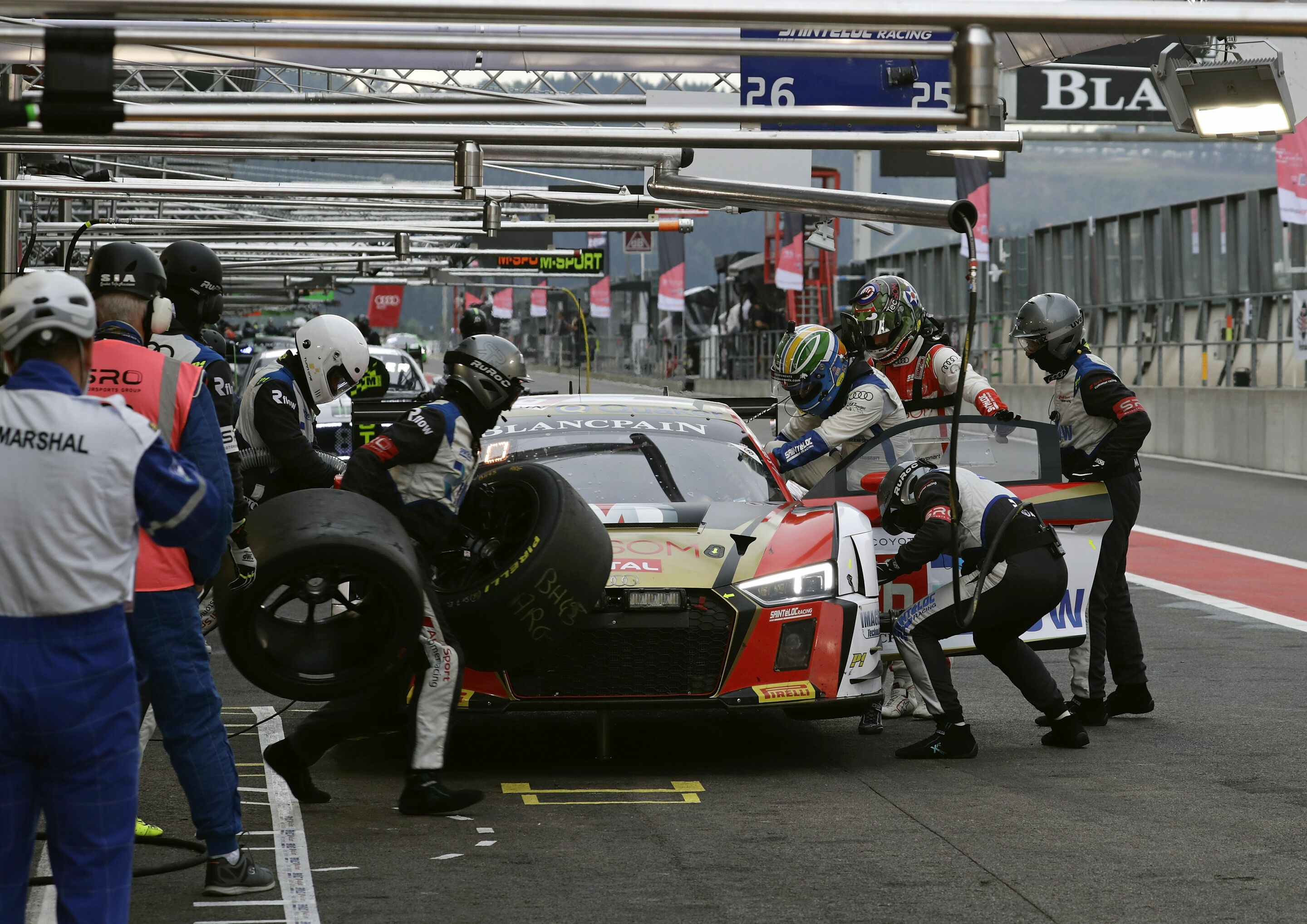 24h Spa 2018 - Audi R8 LMS #26 (Saintéloc Racing), Simon Gachet/Christian Kelders/Marc Rostan/Nyls Stievenart