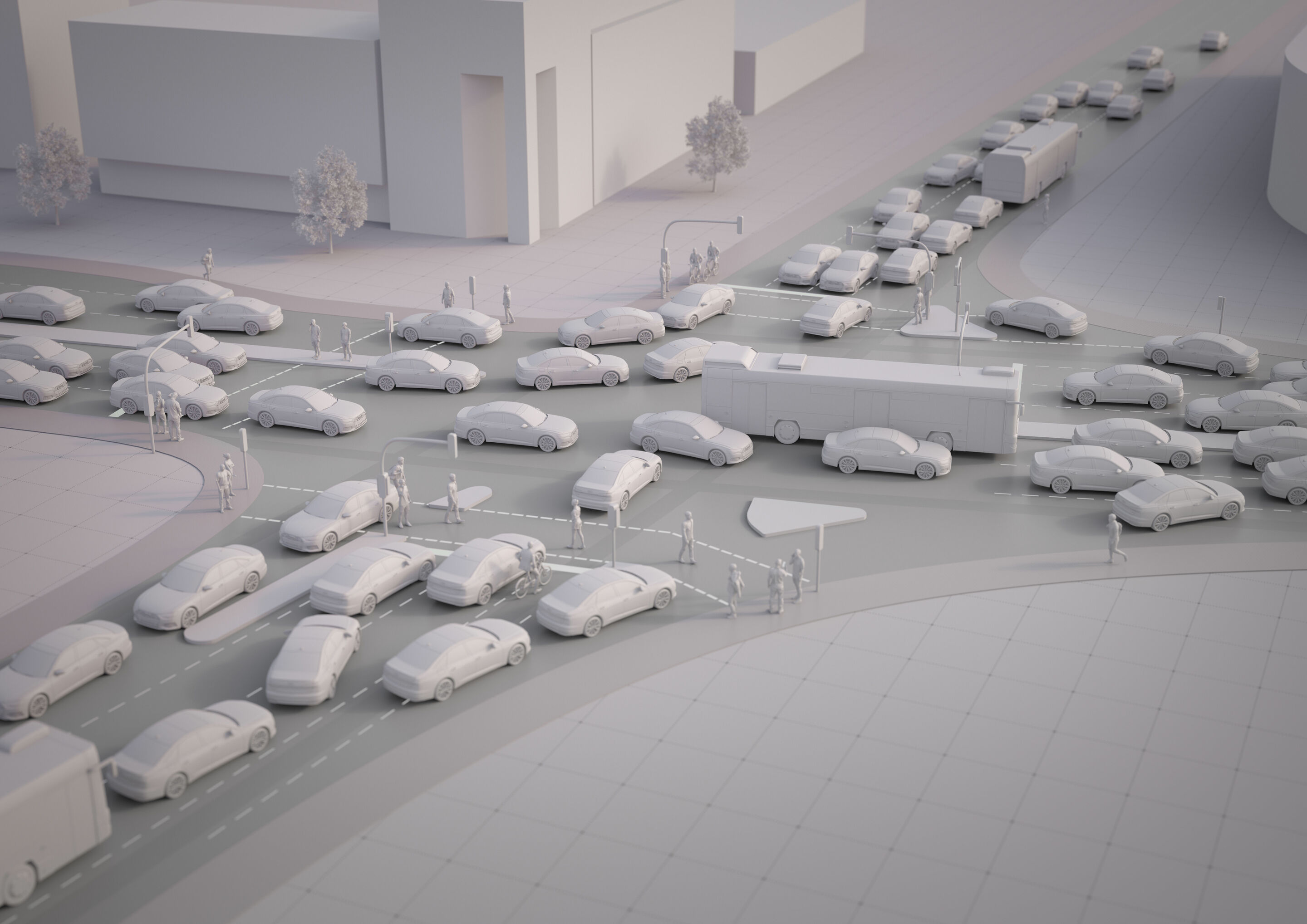 Audi study „25th Hour – Flow“: No Congestion in the City of the Future (Example City Ingolstadt)