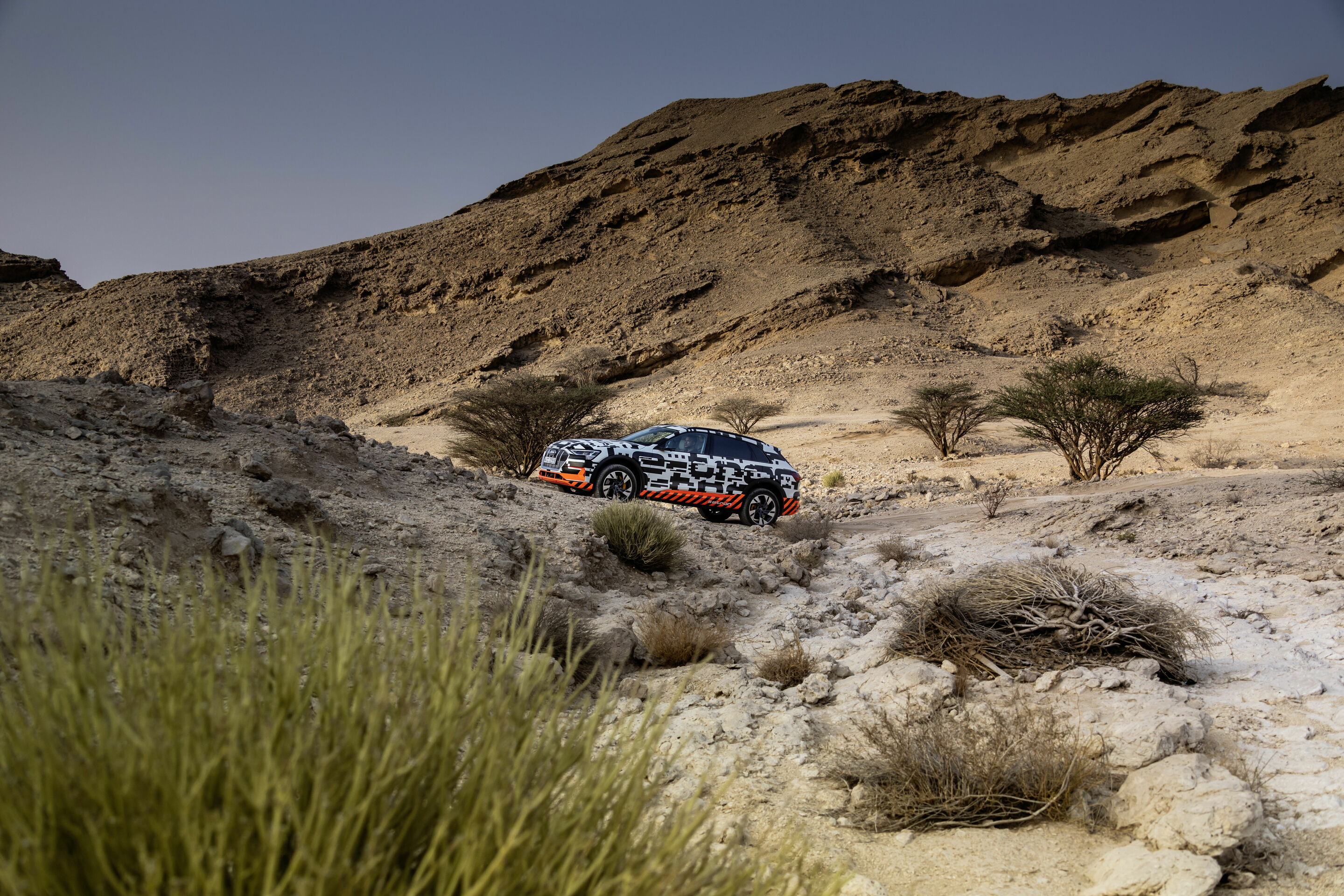 The Audi e-tron at Masdar City - The Audi e-tron in Abu Dhabi, 
Static photo